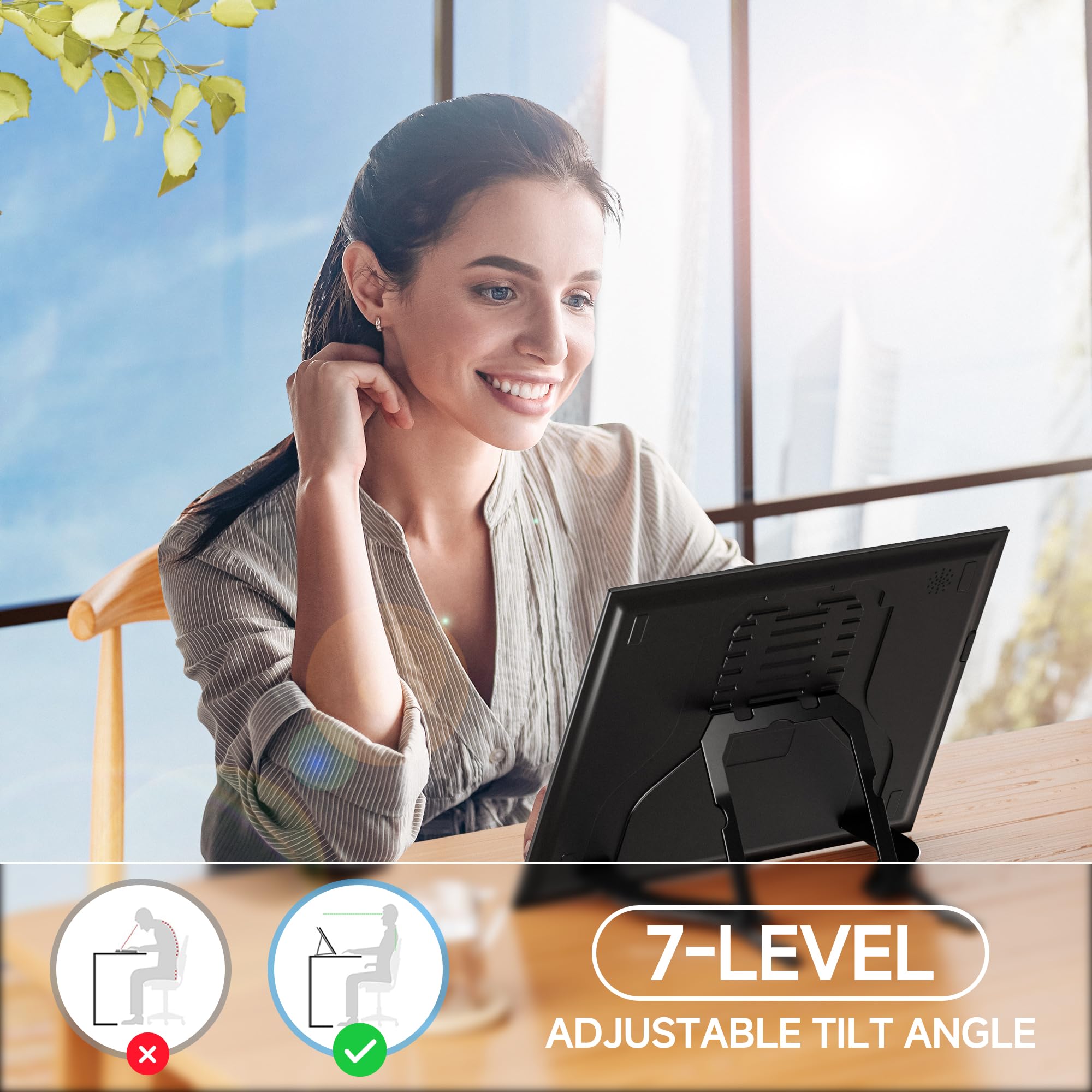 Welzk Diamond Painting Light Pad A3, 16.6  12.6 Inchs Diamond Painting Light Board Built-In Stand. Side Buttons 9 Levels Dimming