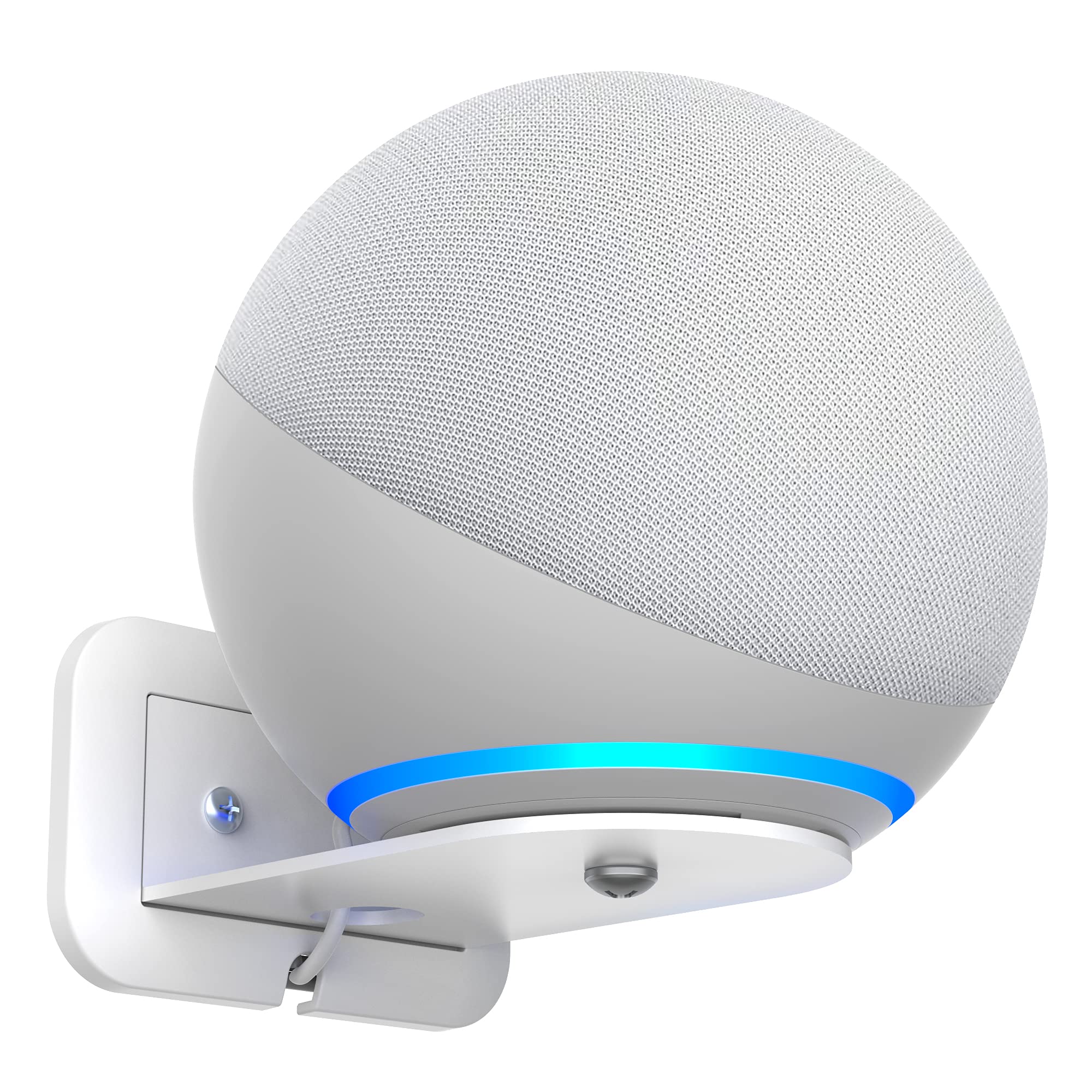 Plusacc Wall Mount For 4Th Gen   Space Saving Stand Shelf Compatible With Google Home Mini & 4Th Generation, Metal Bracket With