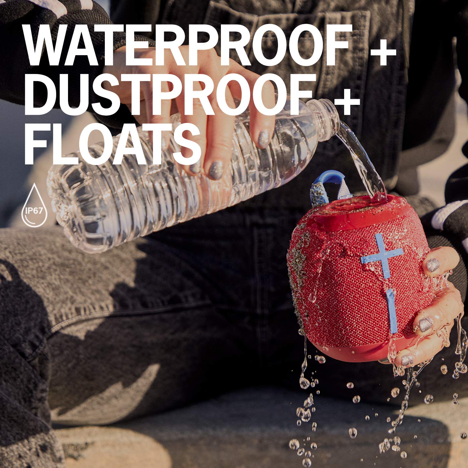 Ultimate Ears Wonderboom 2, Portable Wireless Bluetooth Speaker, Big Bass 360 Sound, Waterproof / Dustproof Ip67, Floatable, 33