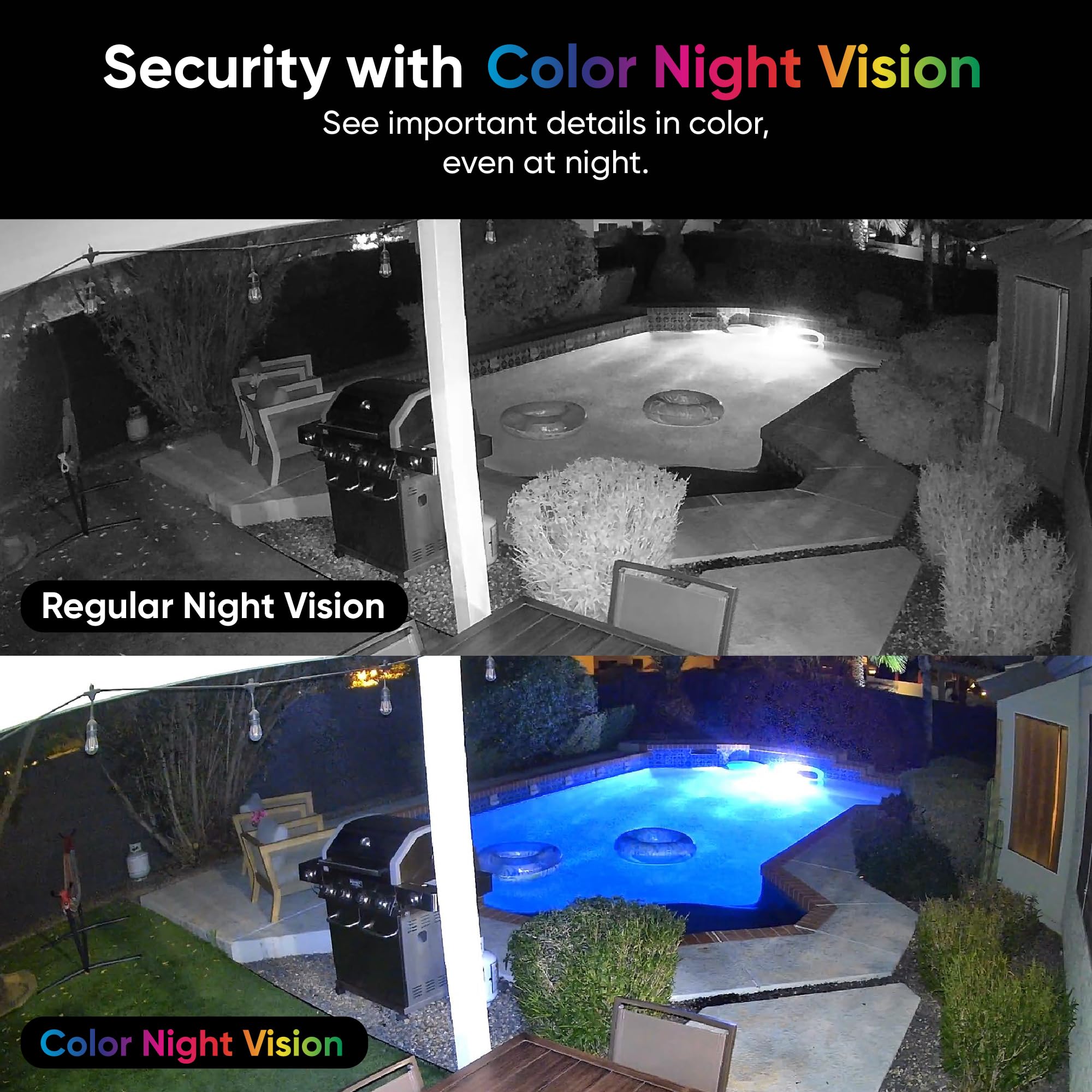 Wyze Cam v4 2.5K QHD WiFi Security Camera, Indoor/Outdoor, Black