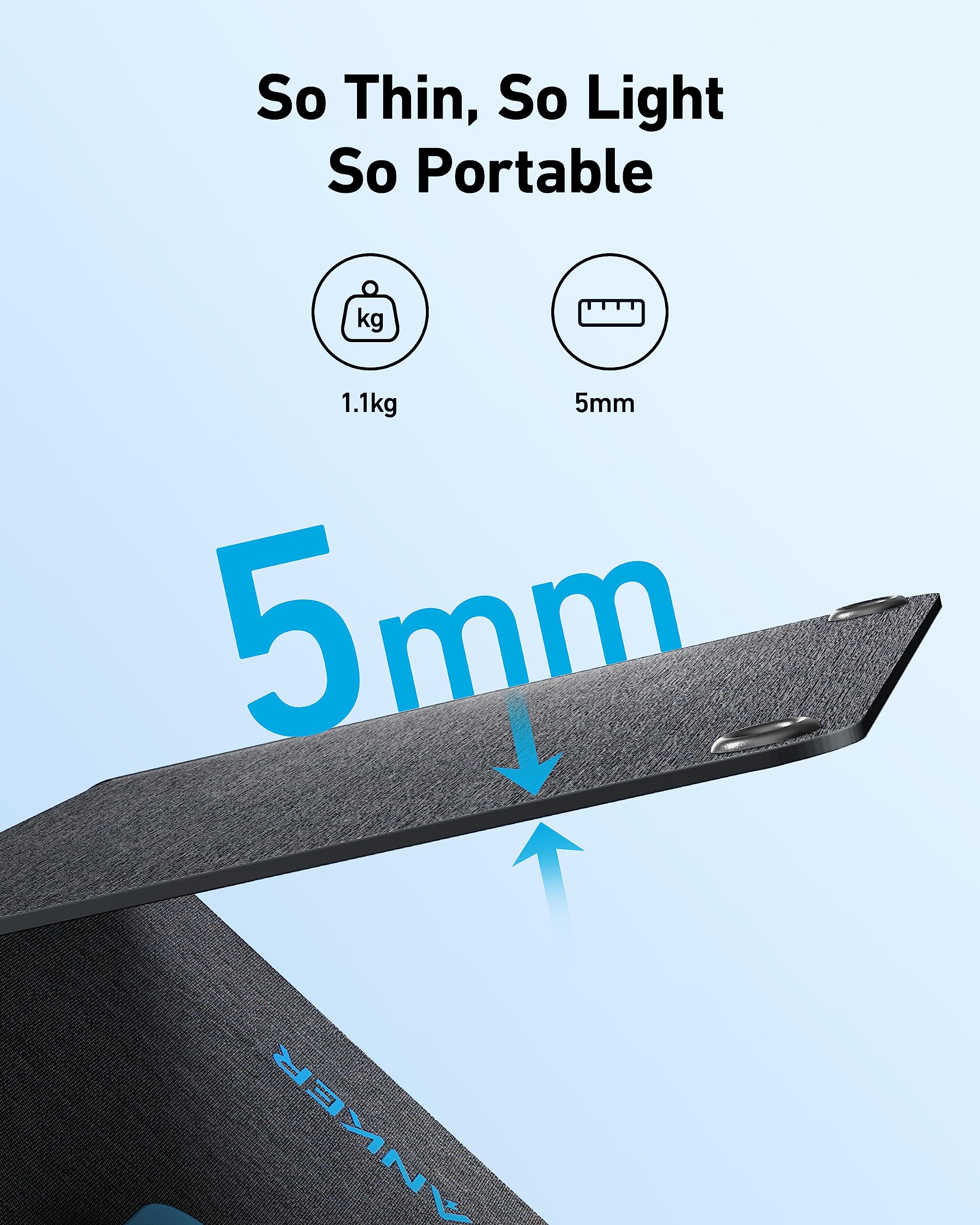 Anker Solix Ps30 Solar Panel, 30W Foldable Portable Solar Charger, Ip65 Water And Dust Resistance, Ultra Fast Charging, Charges