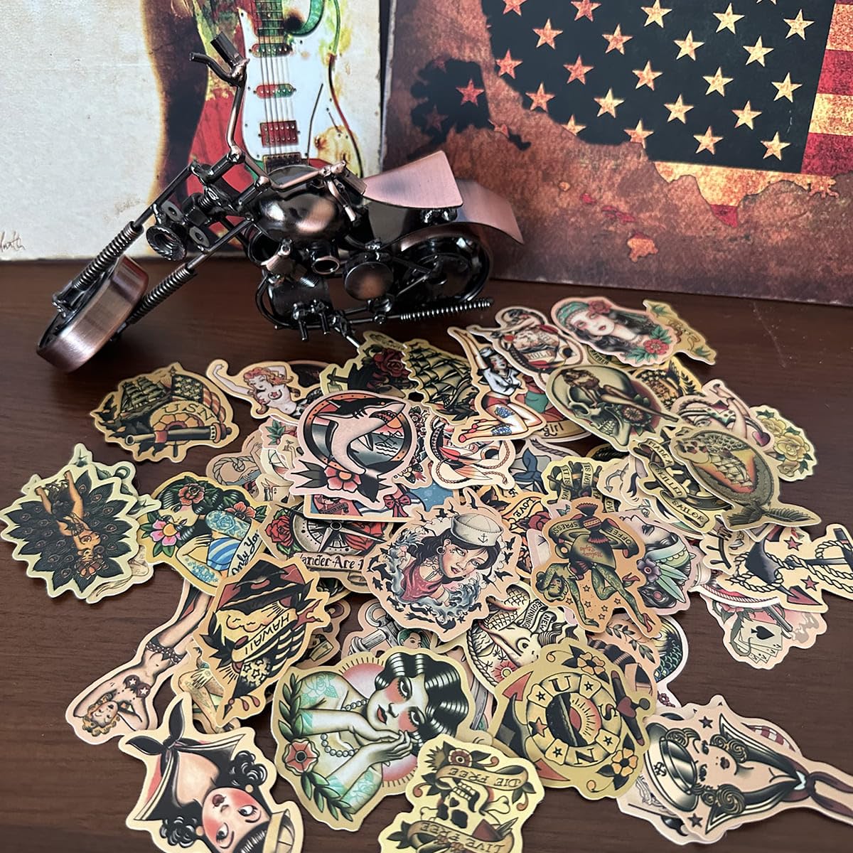 Vintage Stickers For Junk Journal 100Pcs Sailor Sticker Pack,Vinyl Wat ...