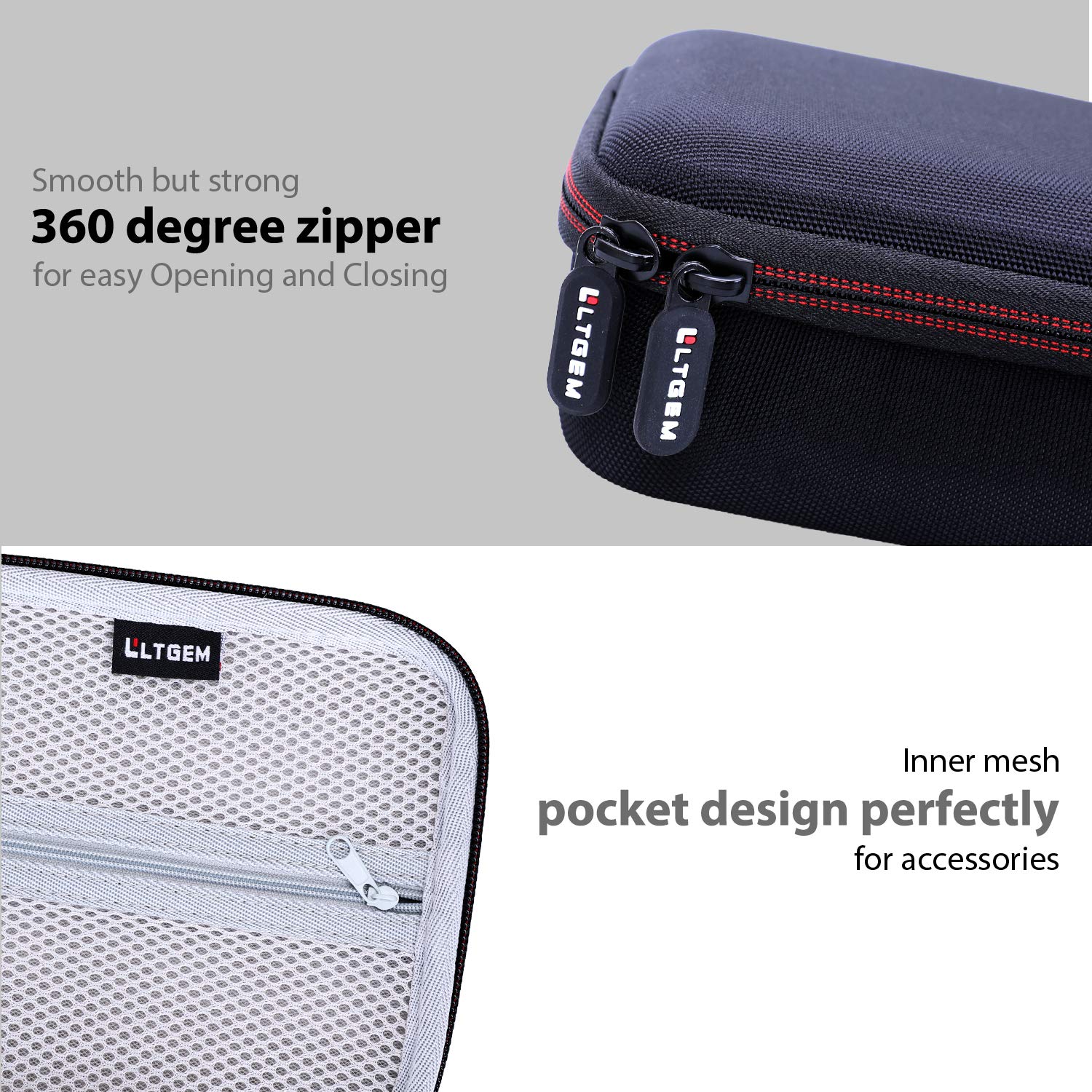 Ltgem Eva Hard Case Compatible With Flexseries Electric Head Hair Shaver   Travel Protective Carrying Storage Bag (Only Case Sal