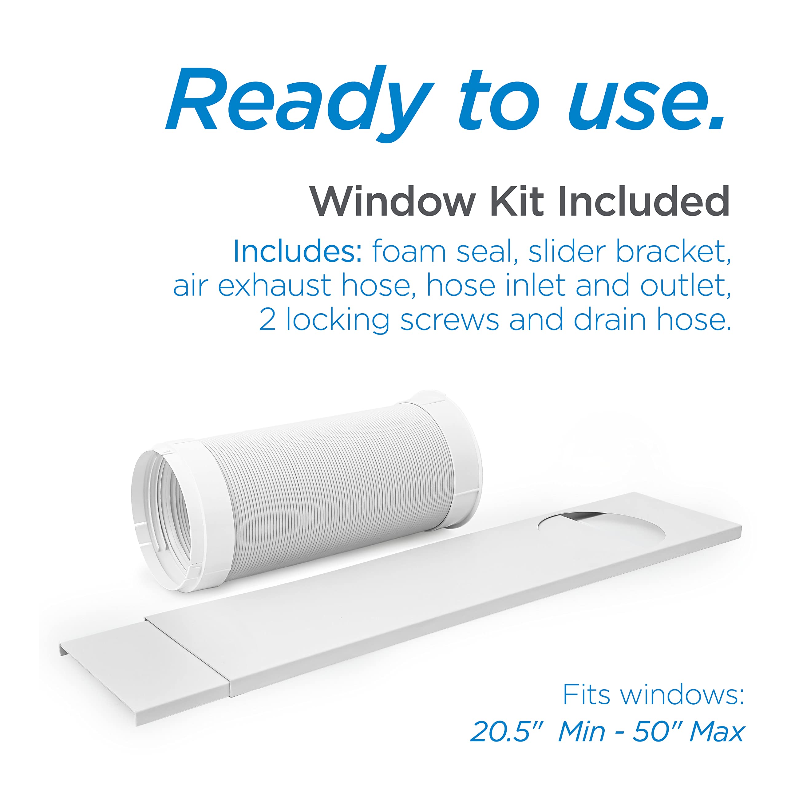 Commercial Cool Cpt10Wb Remote Control Portable Air Conditioners, 14000 Btu, White 14000