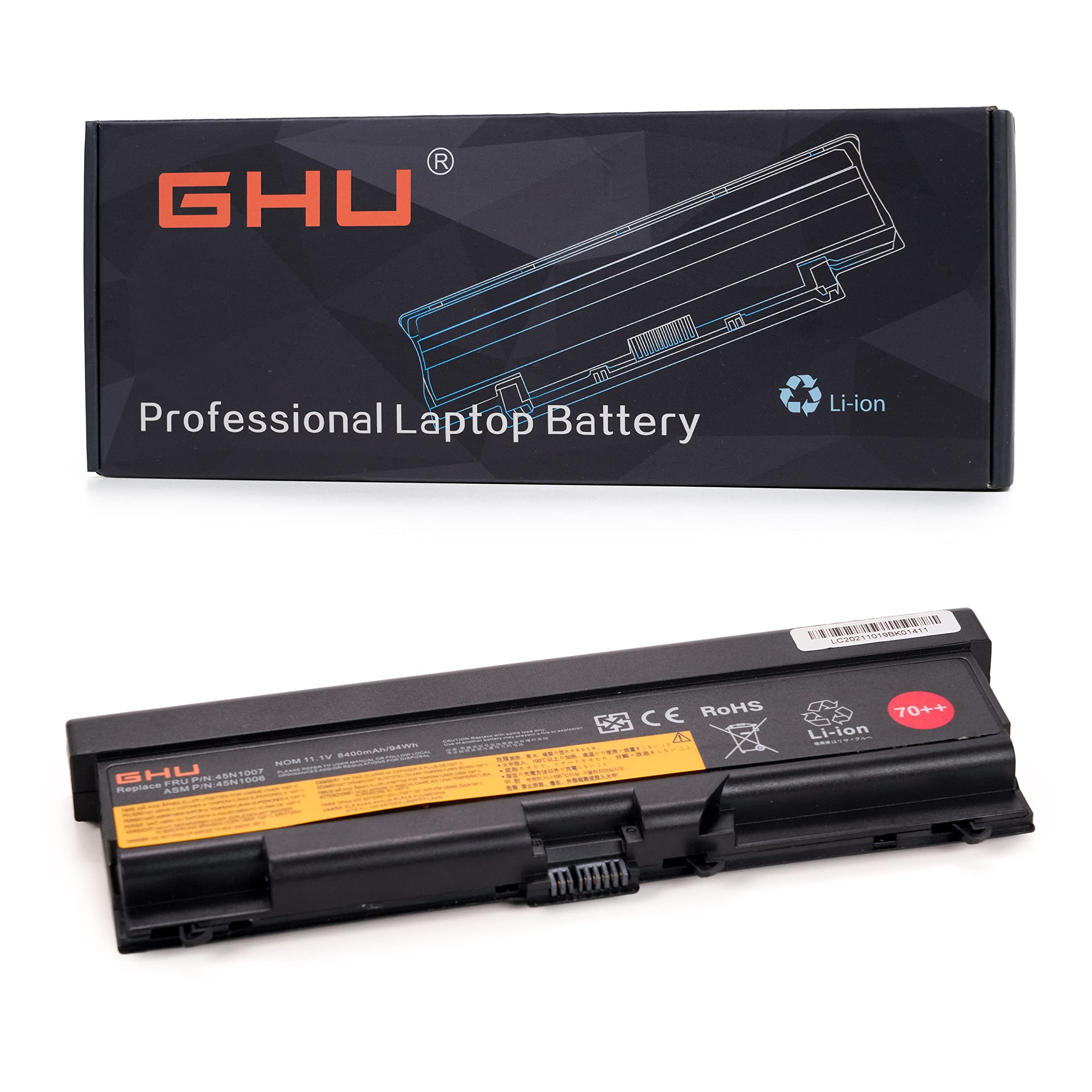 Ghu New 94 Wh Laptop Battery 0A36303 0A36302 45N1001 70++ Compatible For Lenovo Thinkpad T410 T420 T420I T430 L410 L412 L520 L53