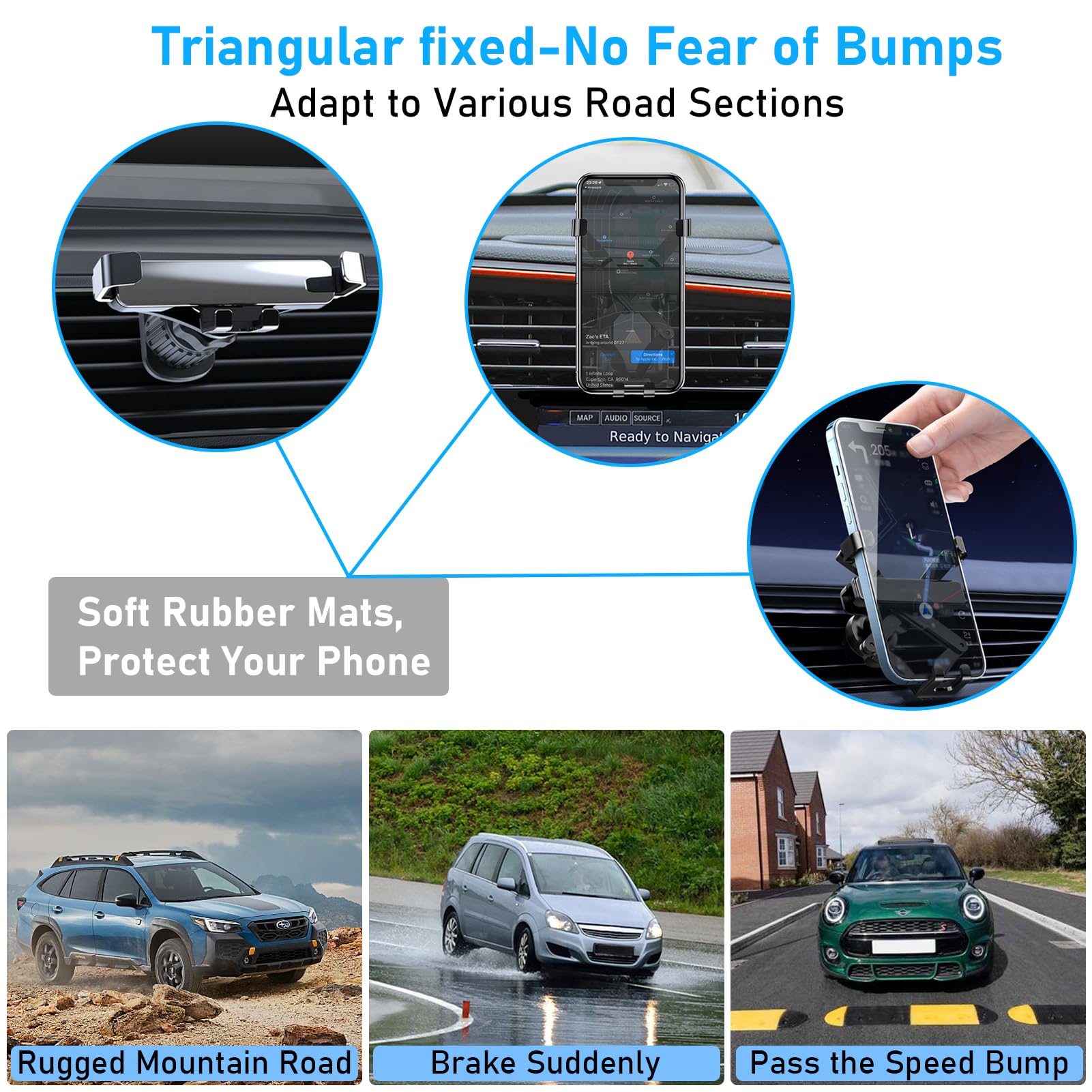 Apeser Compatible With 2017-2021 Honda Crv Car Air Vent Phone Holder Mount,For 5Th Gen Crv Air Vent Phone Mount Holder Anti-Shak