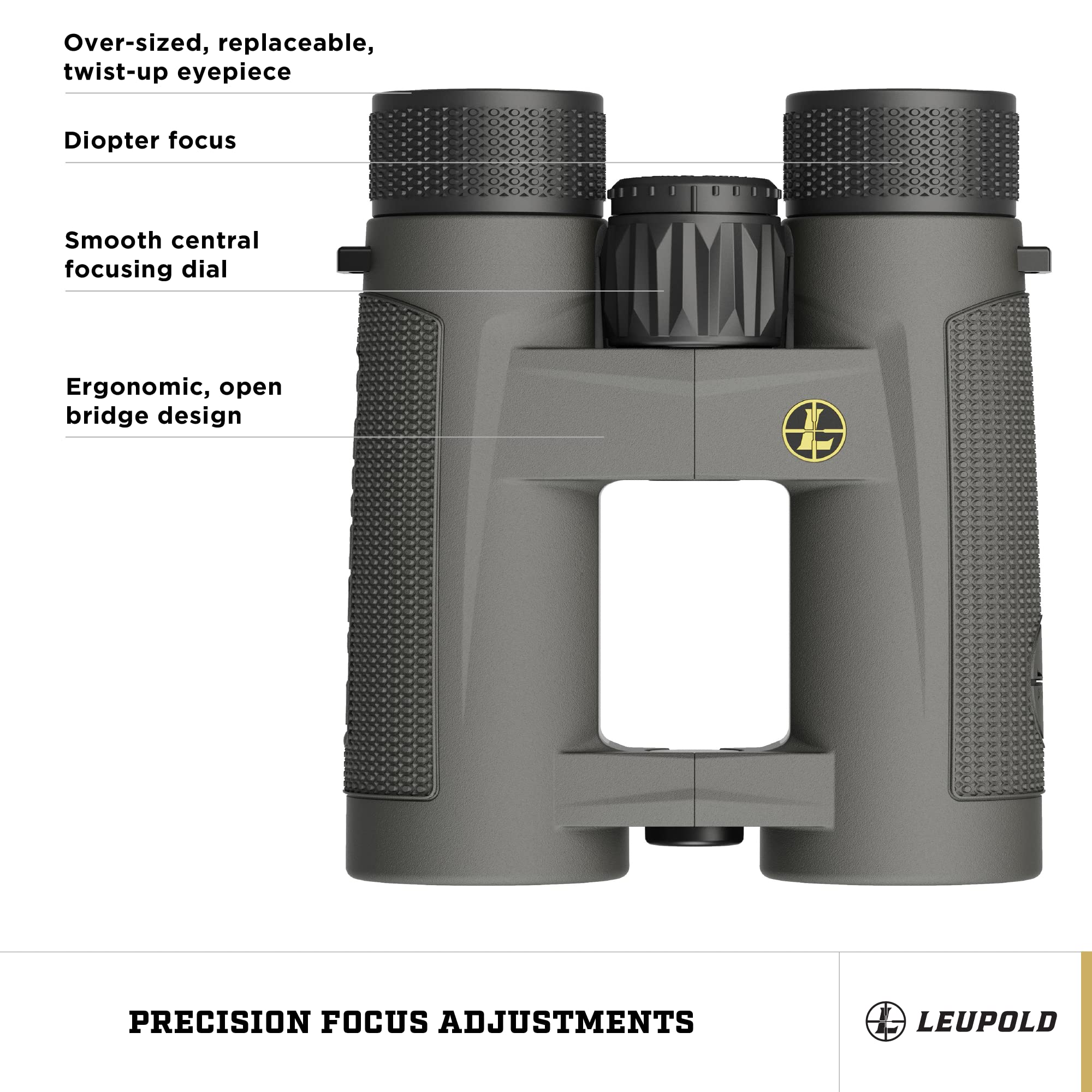 Leupold Bx 4 Pro Guide Hd Binoculars, 12X50Mm, Shadow Gray (172675)