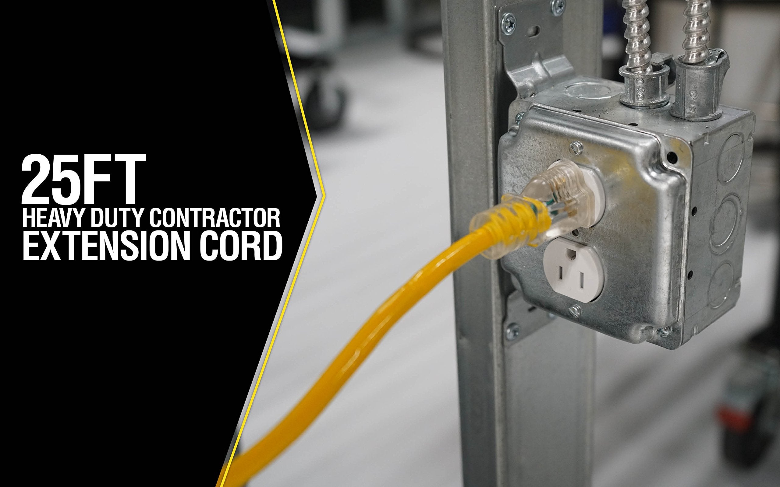 Yellow Jacket 02886 25' 14/3 Yellow Jacket Extension Cord