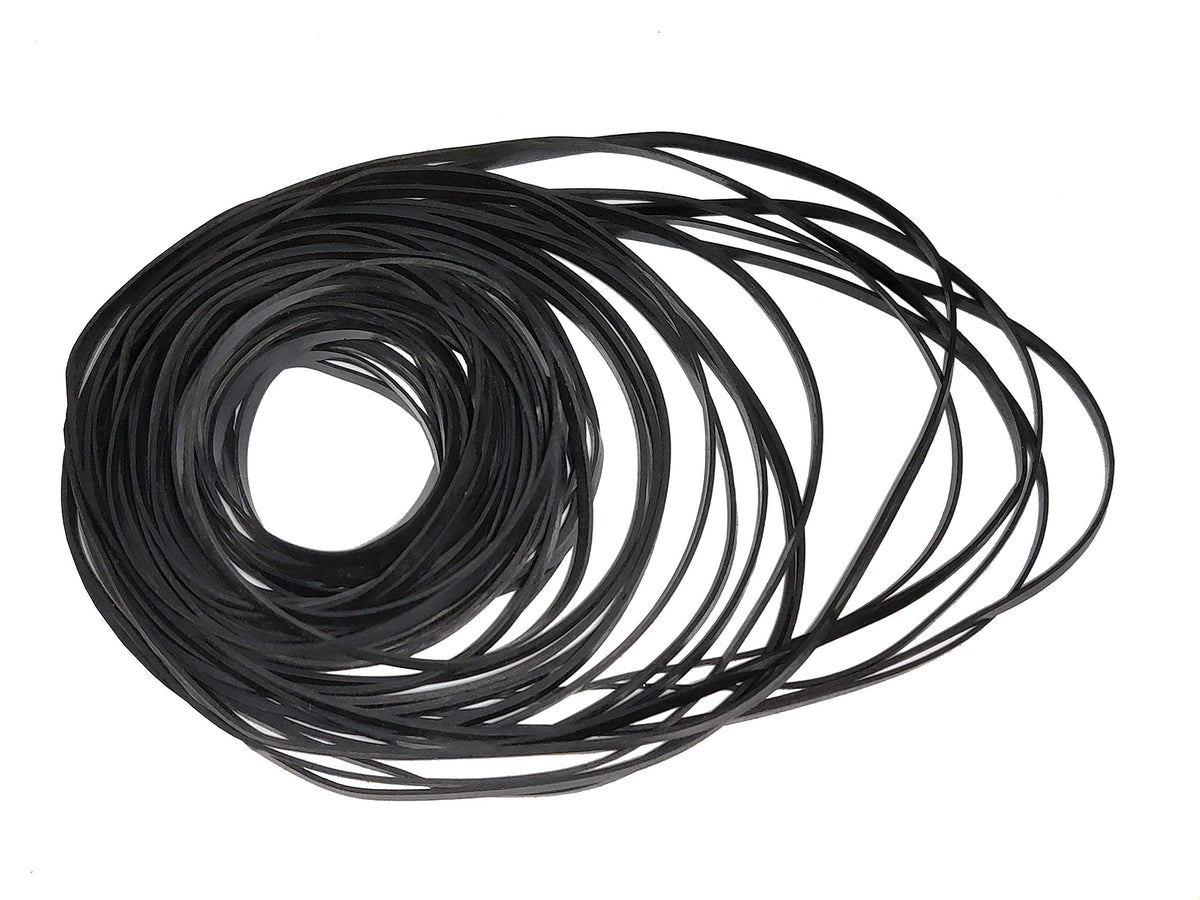 40 135Mm 2Mm Recorder Rubber Belts Flat Mixed Cassette Tape Repair For Video Machines Walkman Dvd Drive
