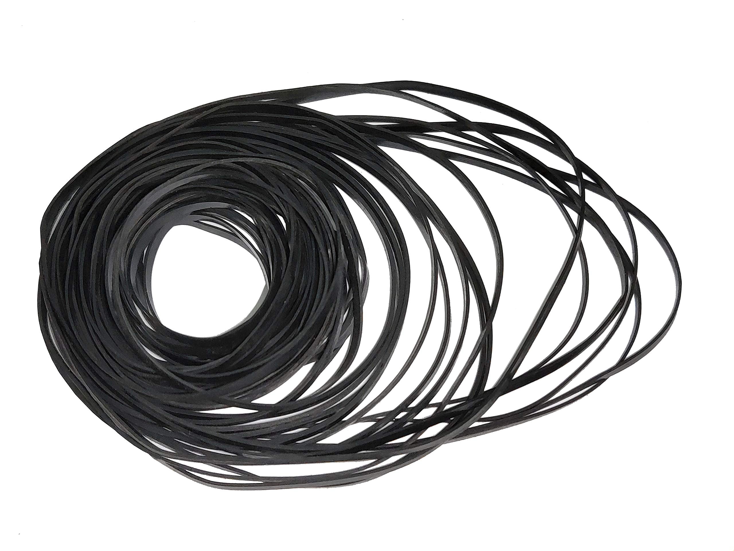 40-135mm 3mm Flat Mixed Belts for Cassette Tape Machine Recorder CD-ROM Video Machines Walkman DVD Drive