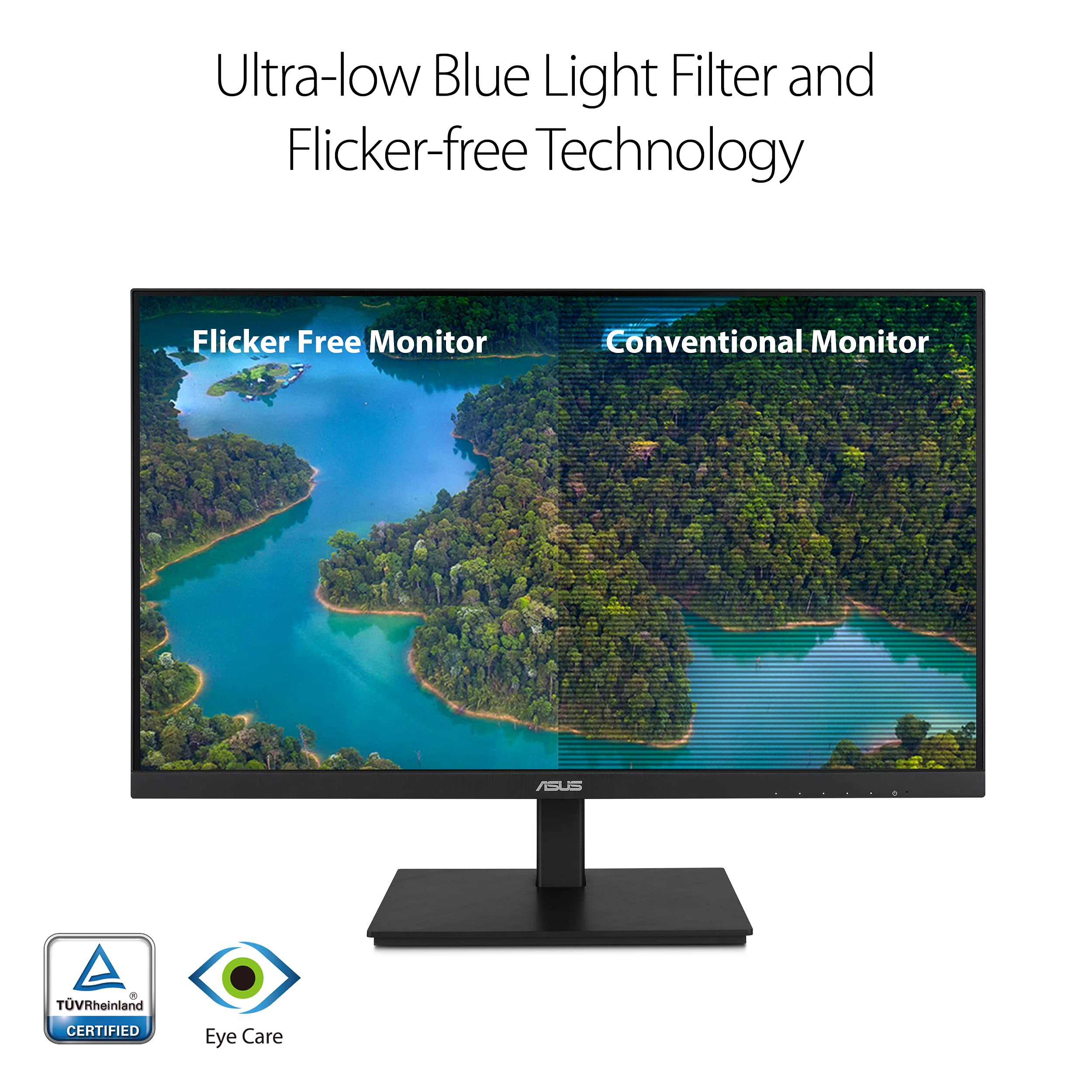 Asus 238A 1080P Monitor (Va24Dqsb)   Full Hd, Ips, 75Hz, Speakers, Adaptive Sync, Low Blue Light, Flicker Free, Vesa Mountable,