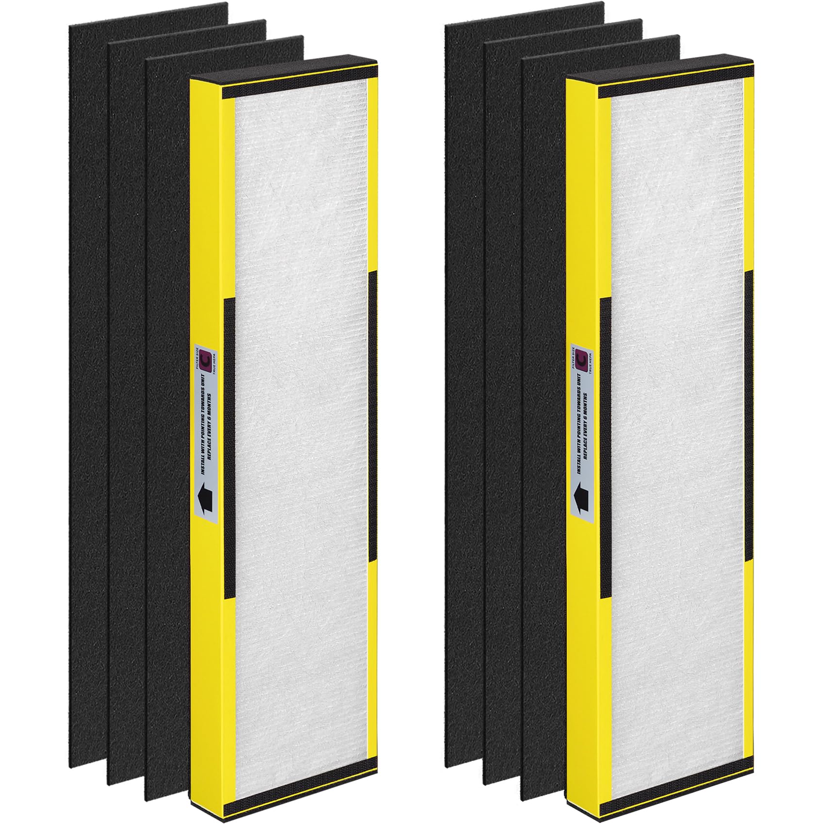 2 Pack Flt5000 Filter C For Guardian Air Purifier, Filter Replacement Compatible With Ac5000, Ac5000E, Ac5250Pt, Ac5350B, Ac5350