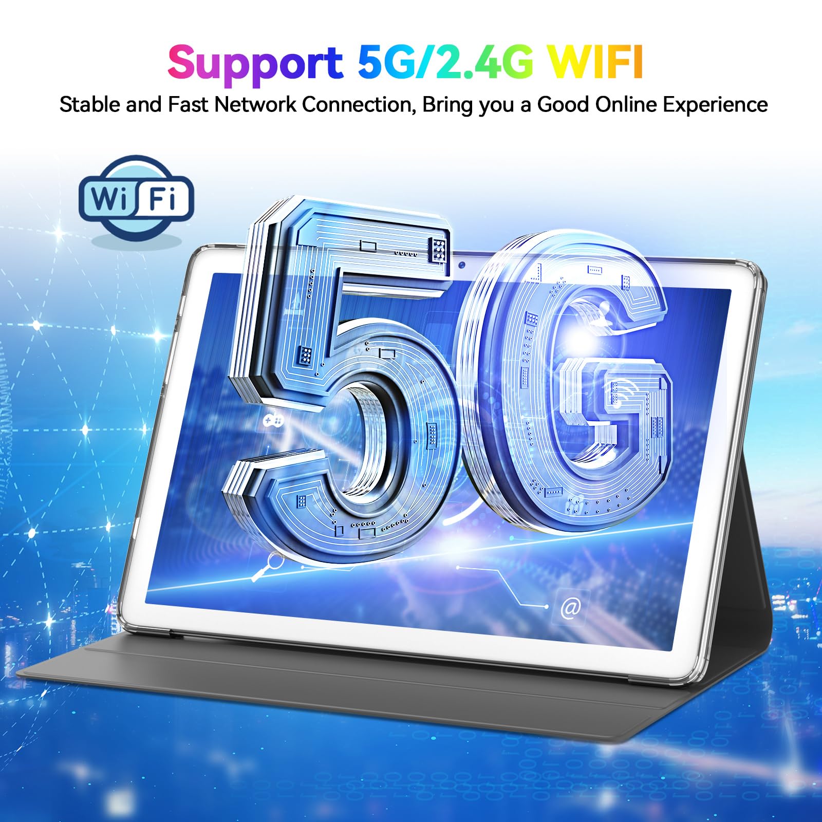 Newest Android 13 Tablet, Octa Core Processor+128Gb+16(8+8 Expand) Gb, 10.1 Inch Tablet With 8000Mah Battery, 1280X800 Hd Screen