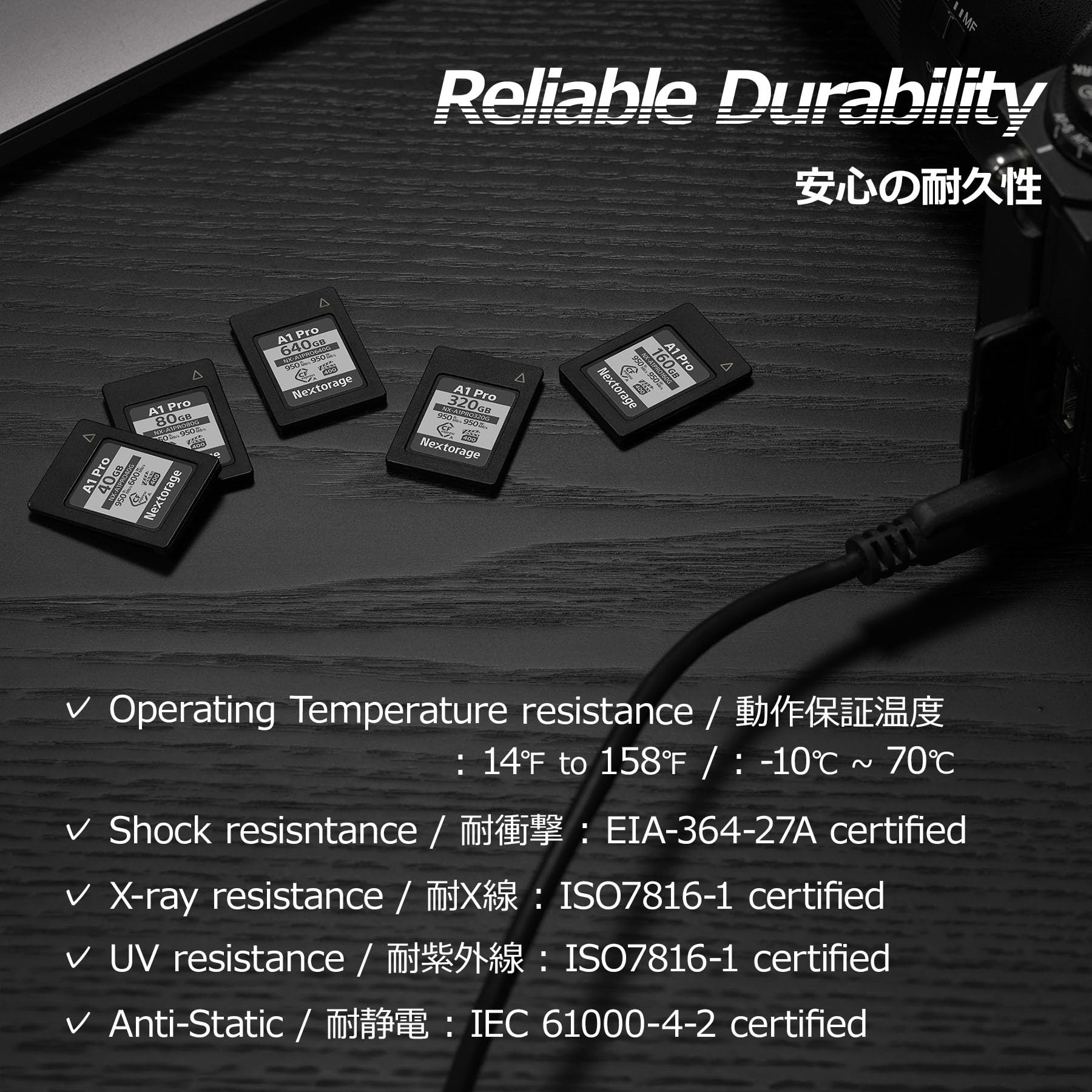 Nextorage Japan Cfexpress Type A Card Nx A1Pro 80Gb Vpg 400 Urtla Fast Read 950Mb/S Write 950Mb/S