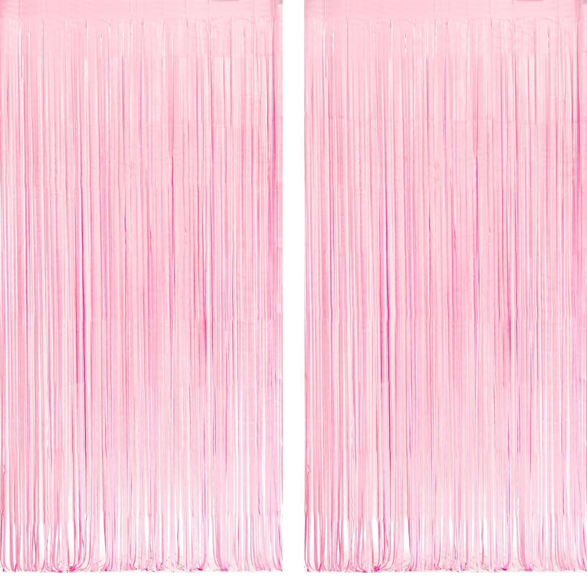 Pastel Pink Party Backdrop Decoration   Greatril Foil Fringe Streamers For Baby Shower/Donut/Cowgirl/Ice Cream/Sweet/Cloud/Unico
