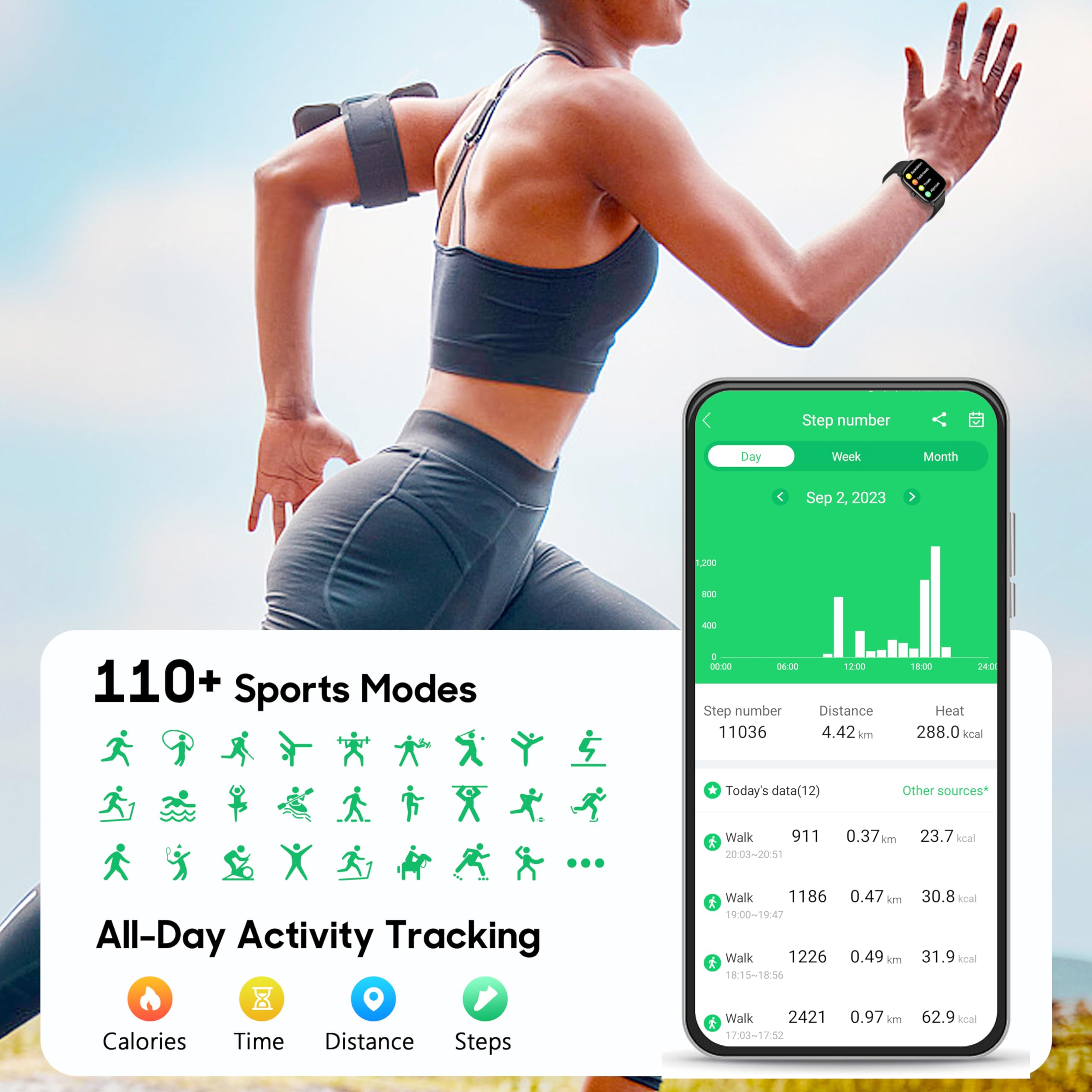 Kalinco Smart Watch For Men, 1.69 Fitness Tracker With Heart Rate, Blood Pressure, Blood Oxygen Tracking, Smartwatch With 100+ S