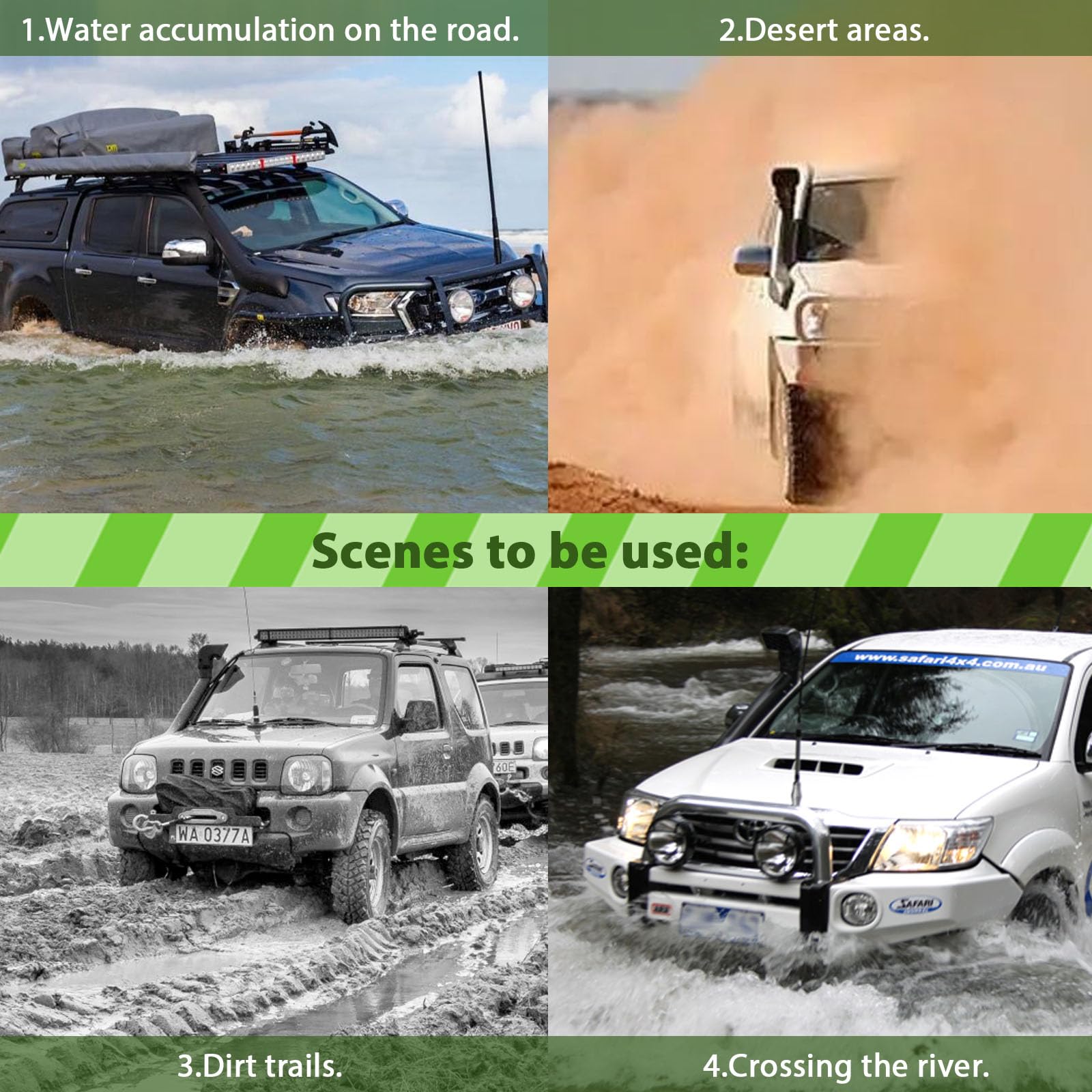 Scitoo Snorkel Kit Replacement Compatible For 2005 2010 For Nissan D40 Navara/R51 St X Petrol St X 550 2011 For Onwards Diesel P