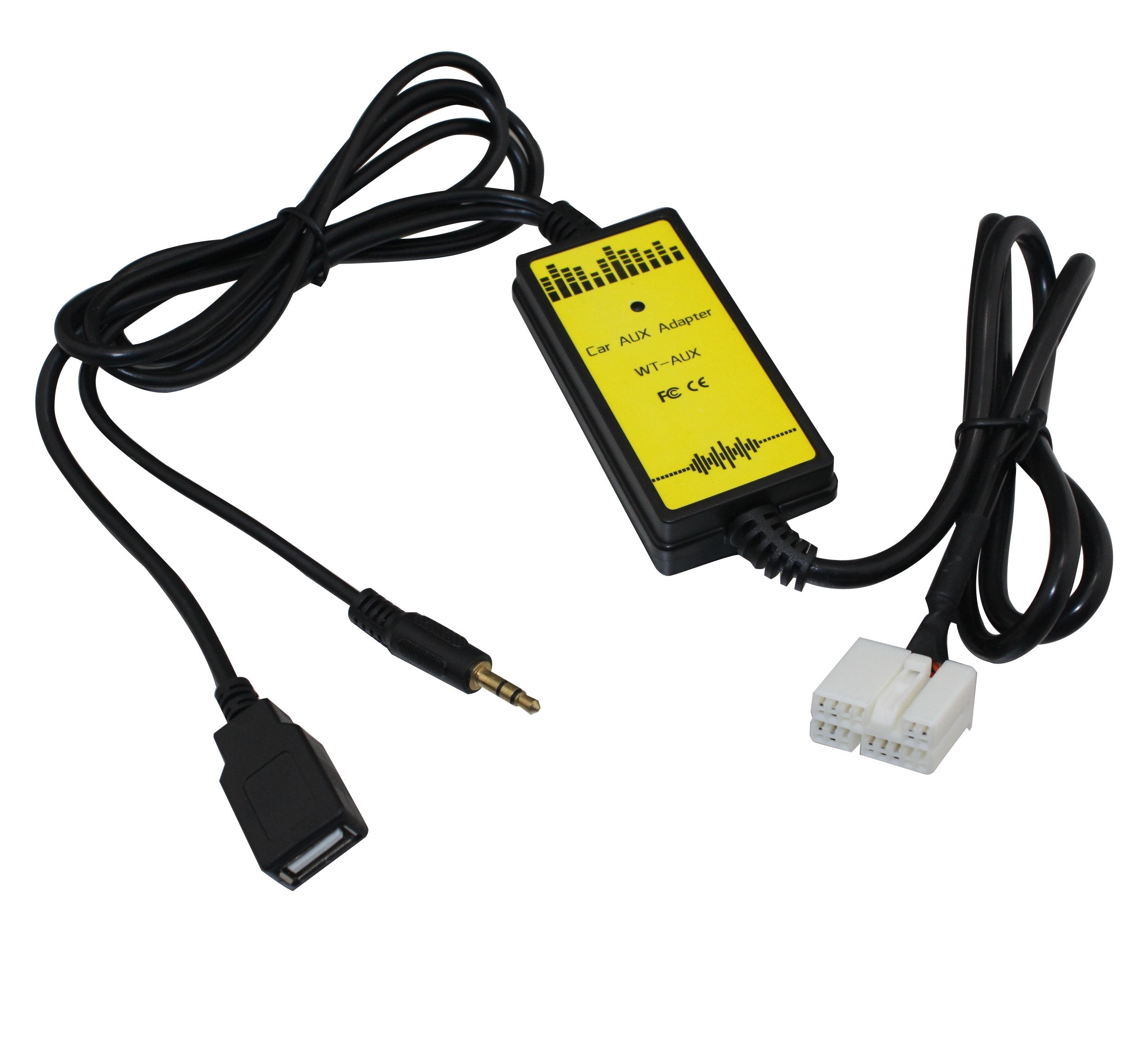 USB Aux Interface Adapter Charge Cable for Honda Accord 2003-2011 CRV 2005-2011 Pilot 2006-2011 Odyssey 2005-2011 Element 2003-2