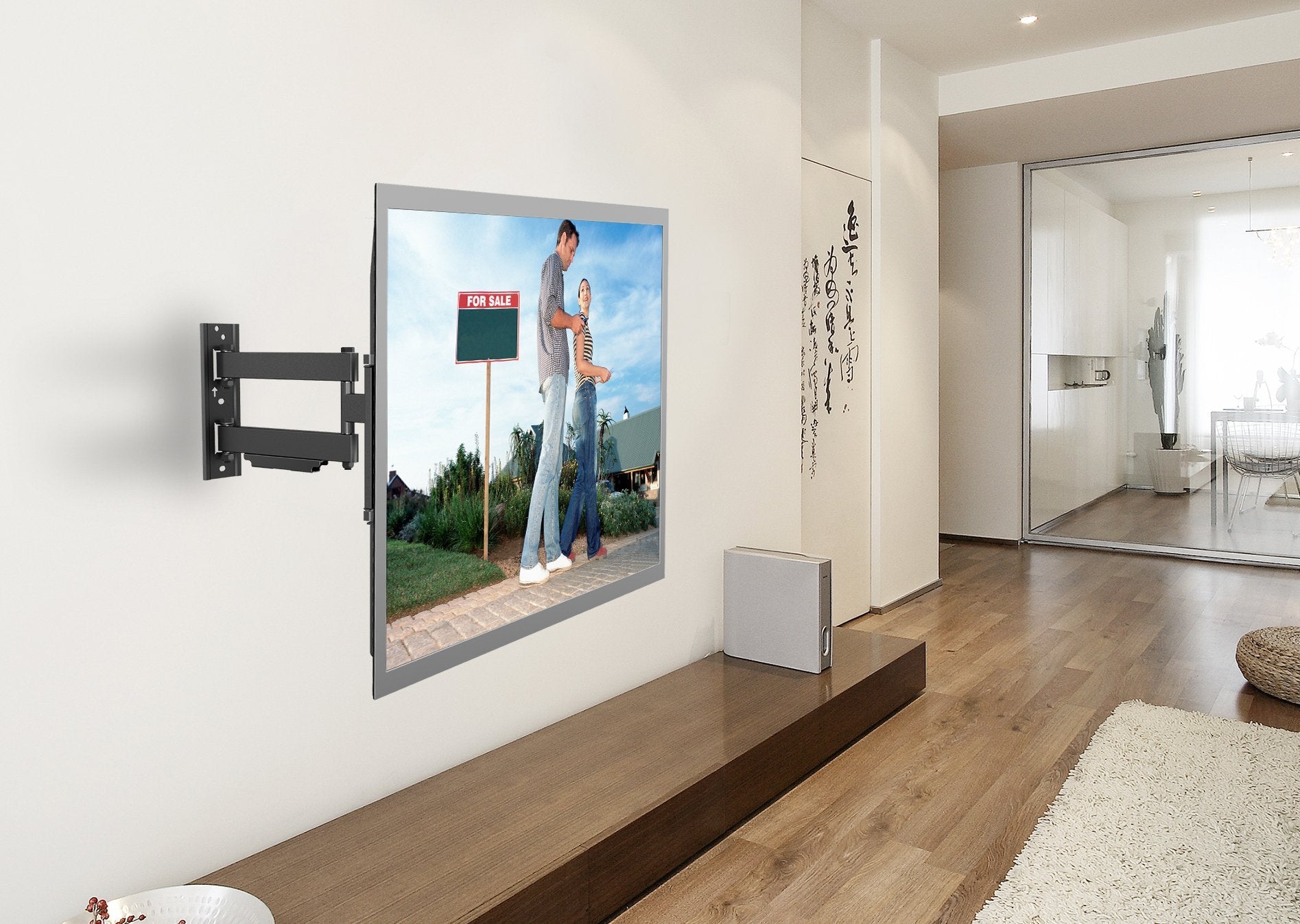 Gforce Gf-P1124-1096 Full Motion Tilt & Swivel Tv Wall Mount For Most 37-70 Tvs Led/Lcd Tvs- Holds Up To 110 Lbs