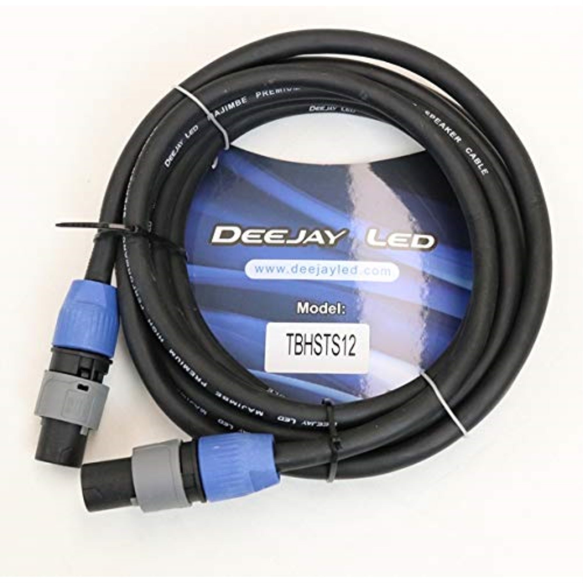 12 Foot Length Speakon 4 Connector To Speakon 4 Connector Audio Cable