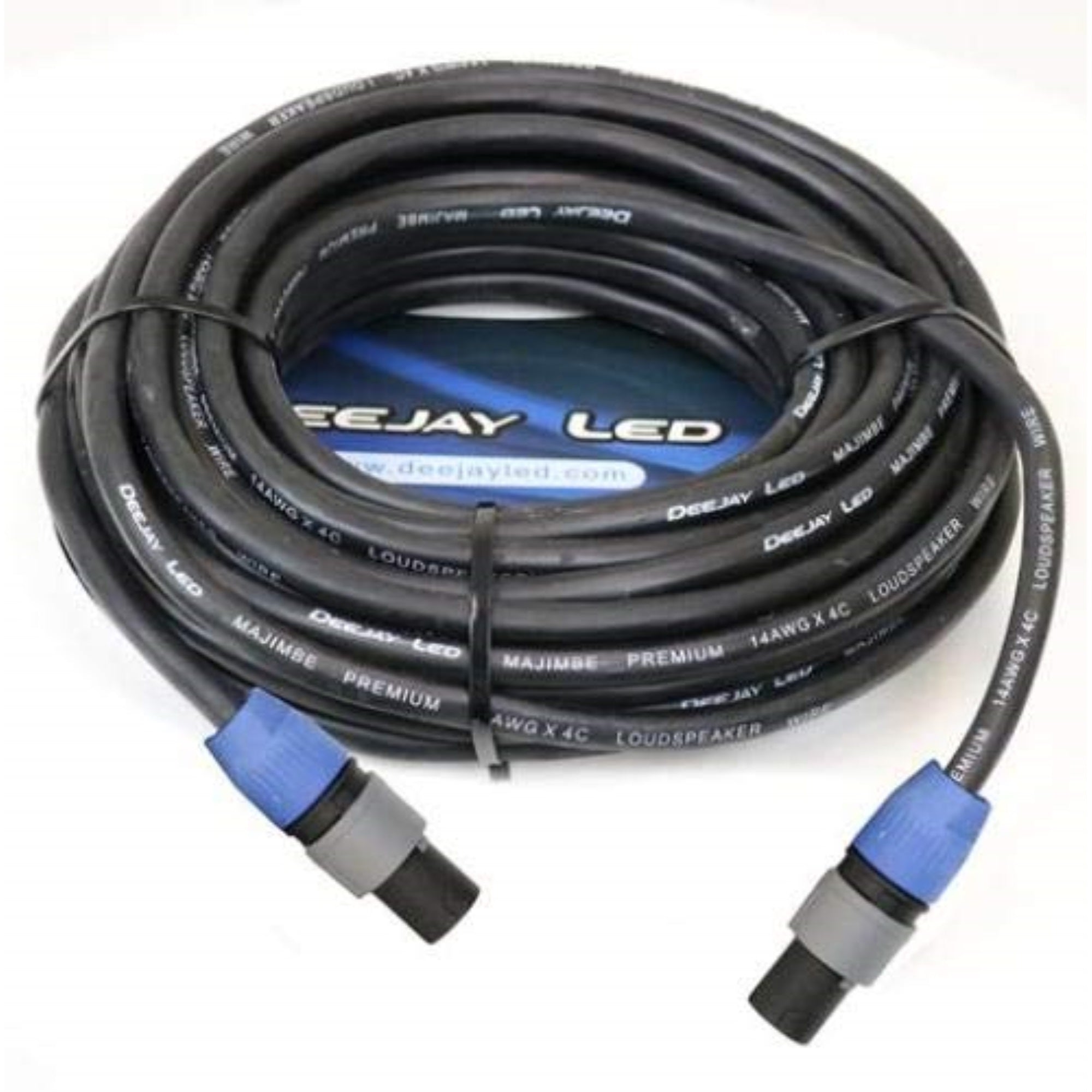 50 Foot Length SPEAKON 4Connector to SPEAKON 4Connector Audio Cable