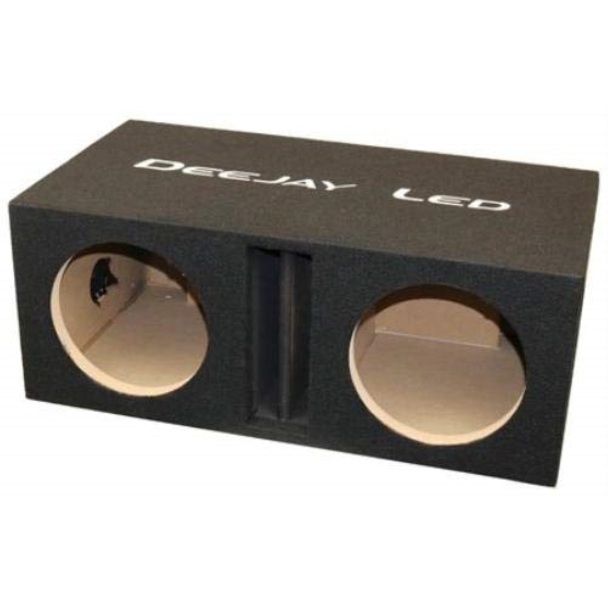 Double 10in Center Port Vented Round Empty Car Bass Speaker Box
