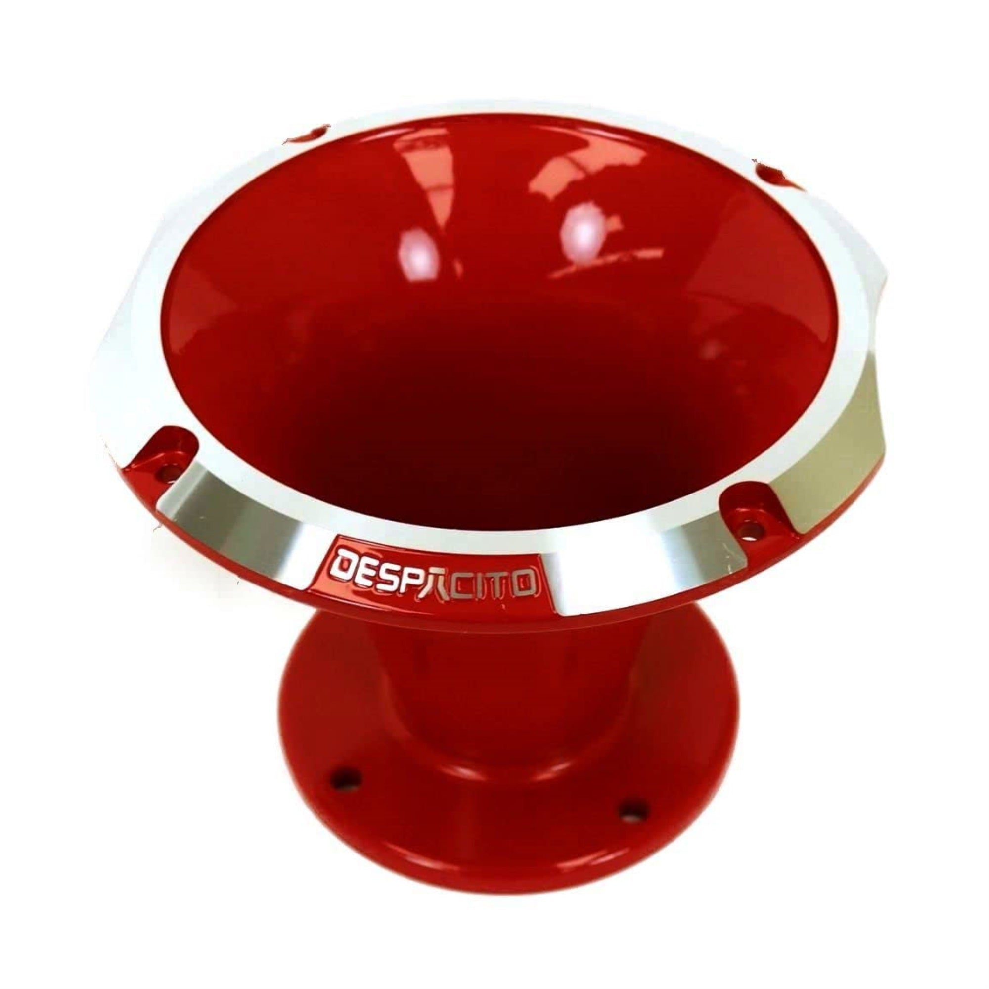 Circular Despacito Aluminum Bolt-on High Frequency Horn Flare RED with2-in Throat