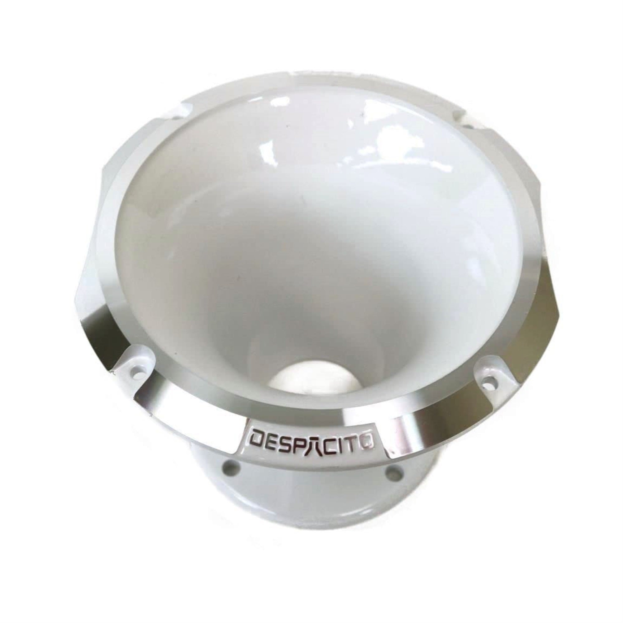 Circular Despacito Aluminum Bolt-on High Frequency Horn Flare WHITE with2-in Throat
