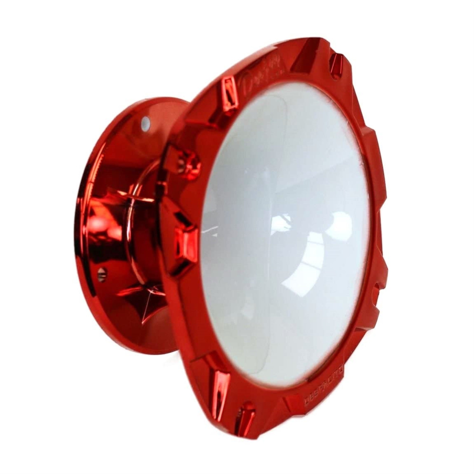 DJL SHORT 2 inch BOLT ON HORN WHITE RED