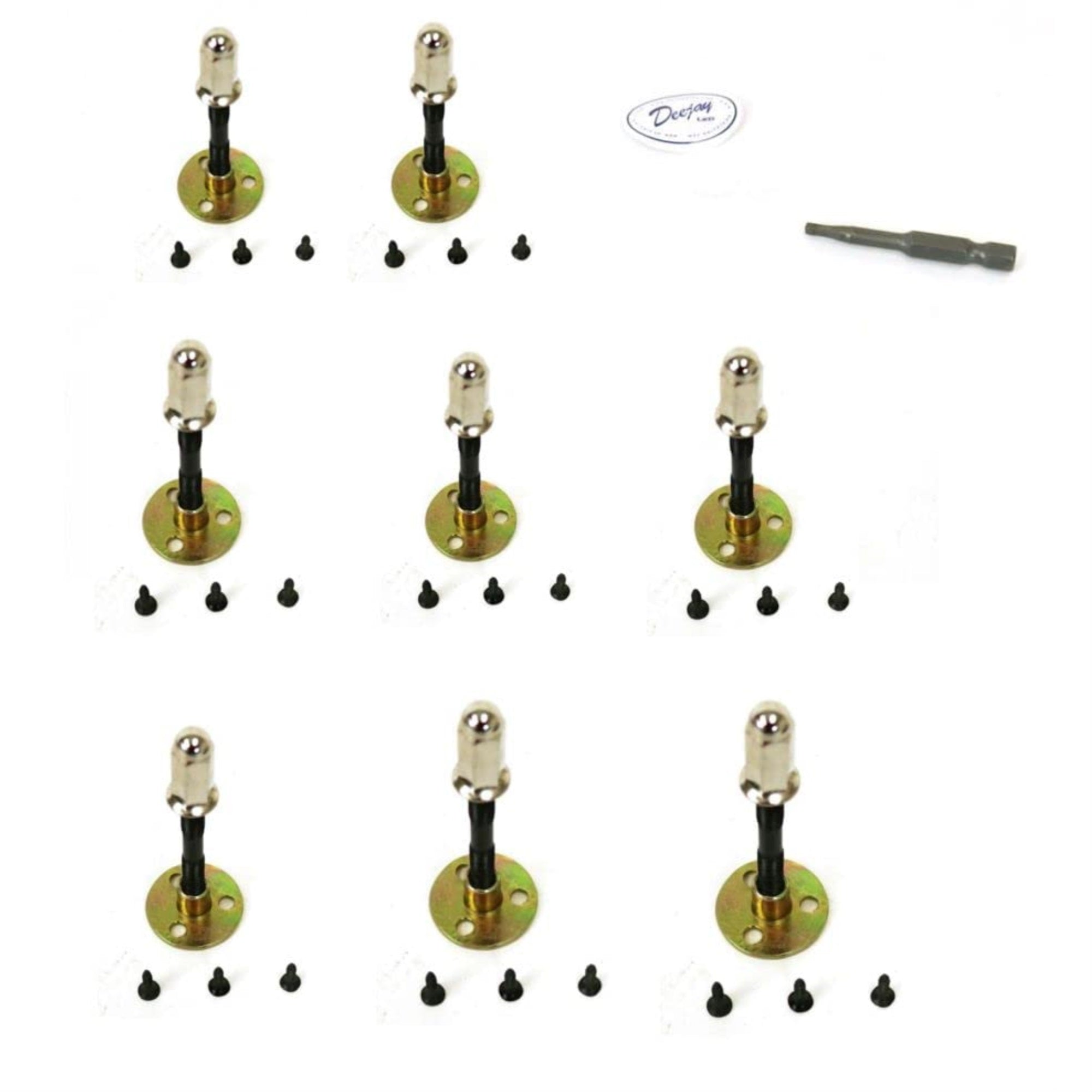 Screw set for oversized speakers or woofers