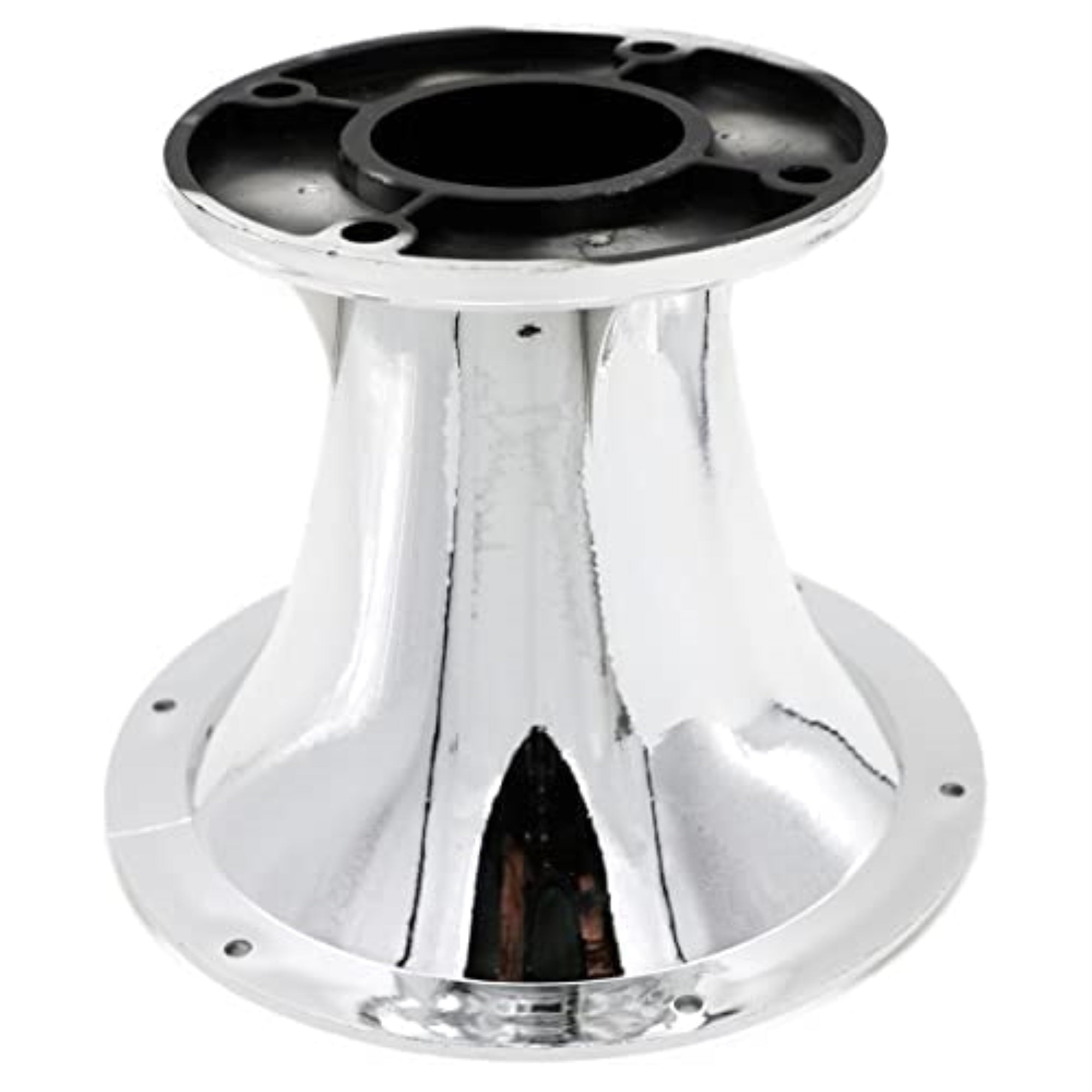 Deejayled 2'' Bolt On Horn Black Silver