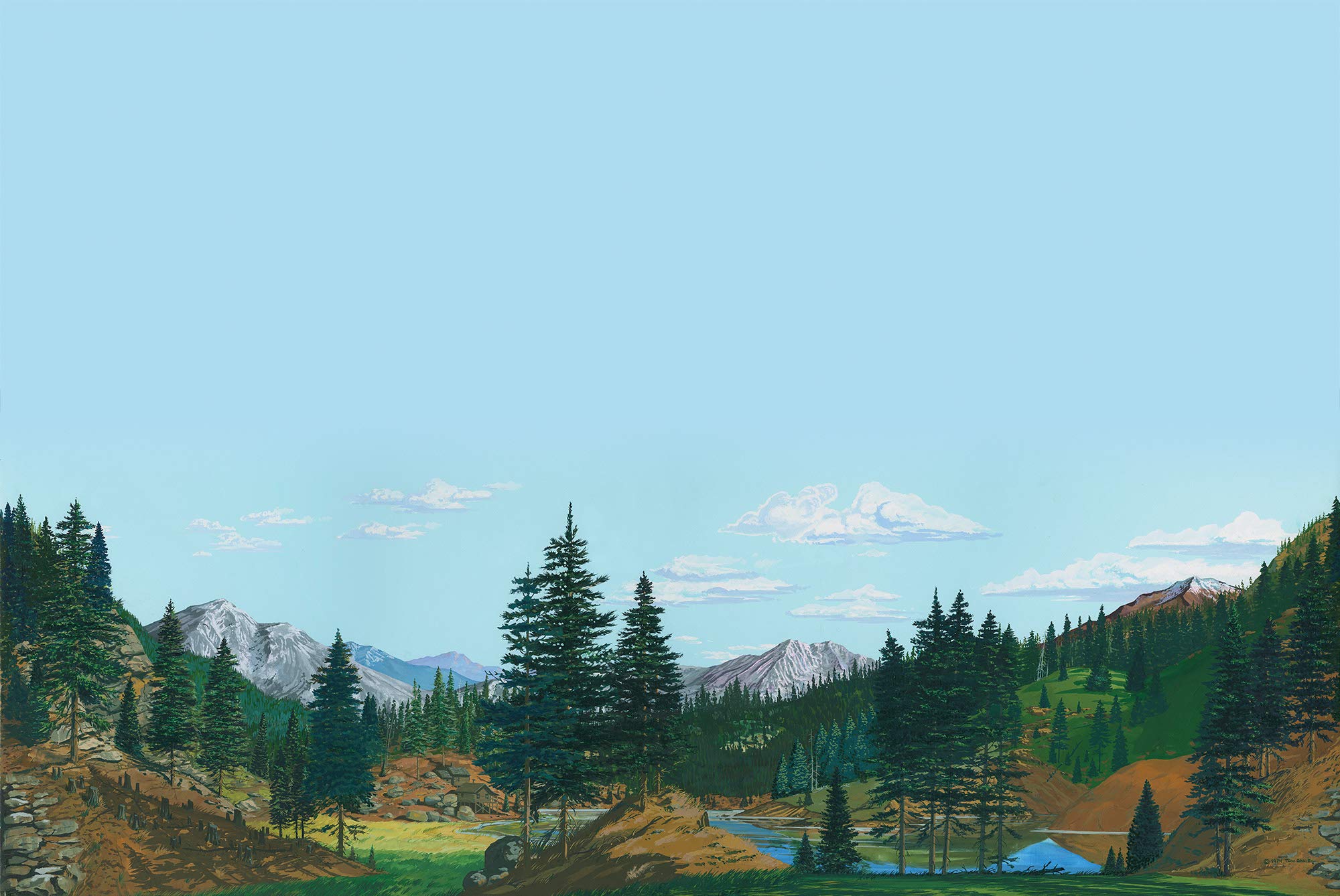 Walthers Scenemaster Instant Horizons Tall Timber Background Scene Toy