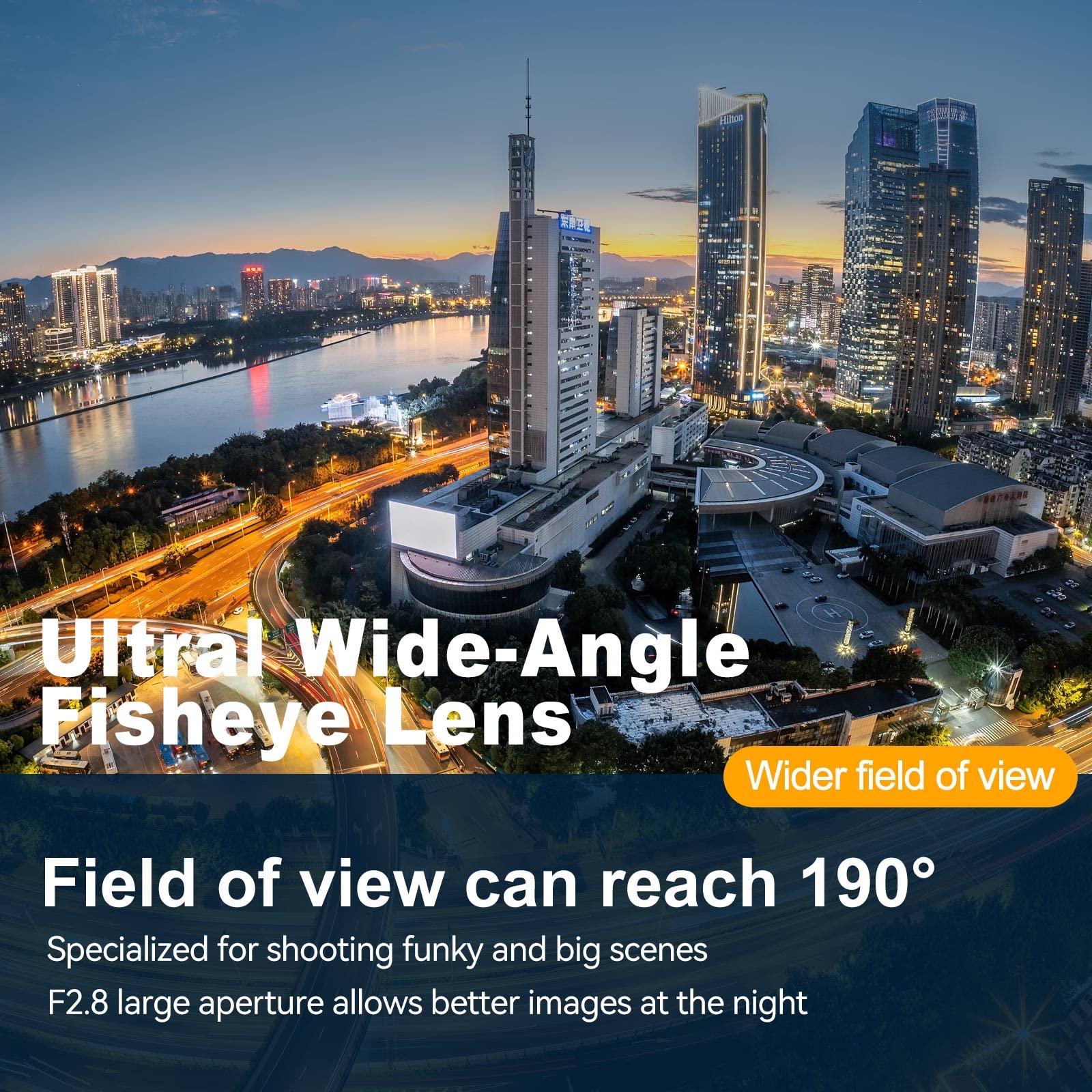 7.5Mm F2.8 Ultra Wide Angle Fisheye Manual Focus Aps C Mirrorless Camera Lens, Fit For Fuji Xf