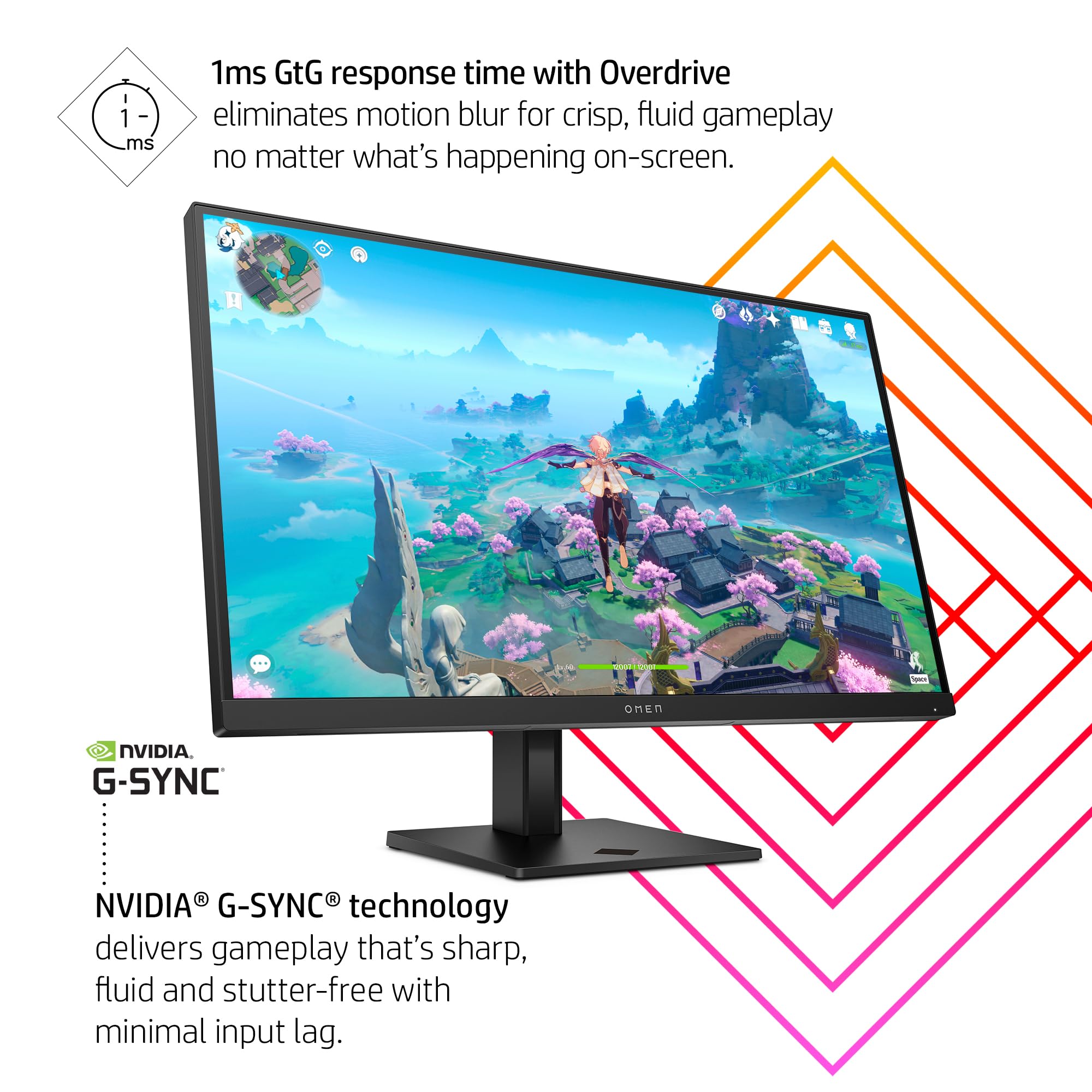 Hp Omen 27S Fhd 240Hz Gaming Monitor, Full Hd Display (1920 X 1080), Ips Panel, 99% Srgb, 95% Dci P3, 16:9, Omen Gaming Hub, 27S