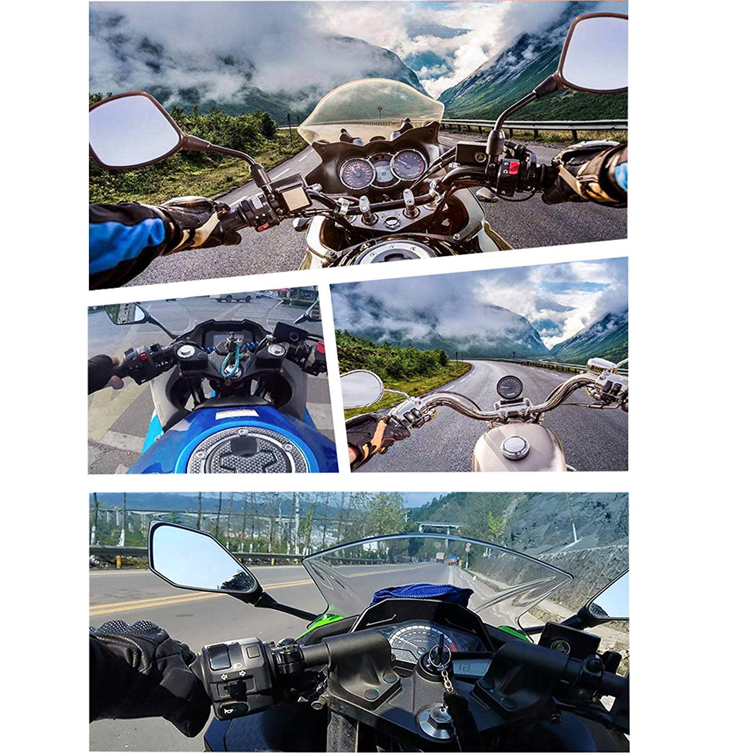 Wlpreoe 34In1 Motorcycle Helmet Chin Mount Kits For Gopro Hero 10 9 8 7 Black Silver White 6 5 4 Osmo And Other Action Camera Wi