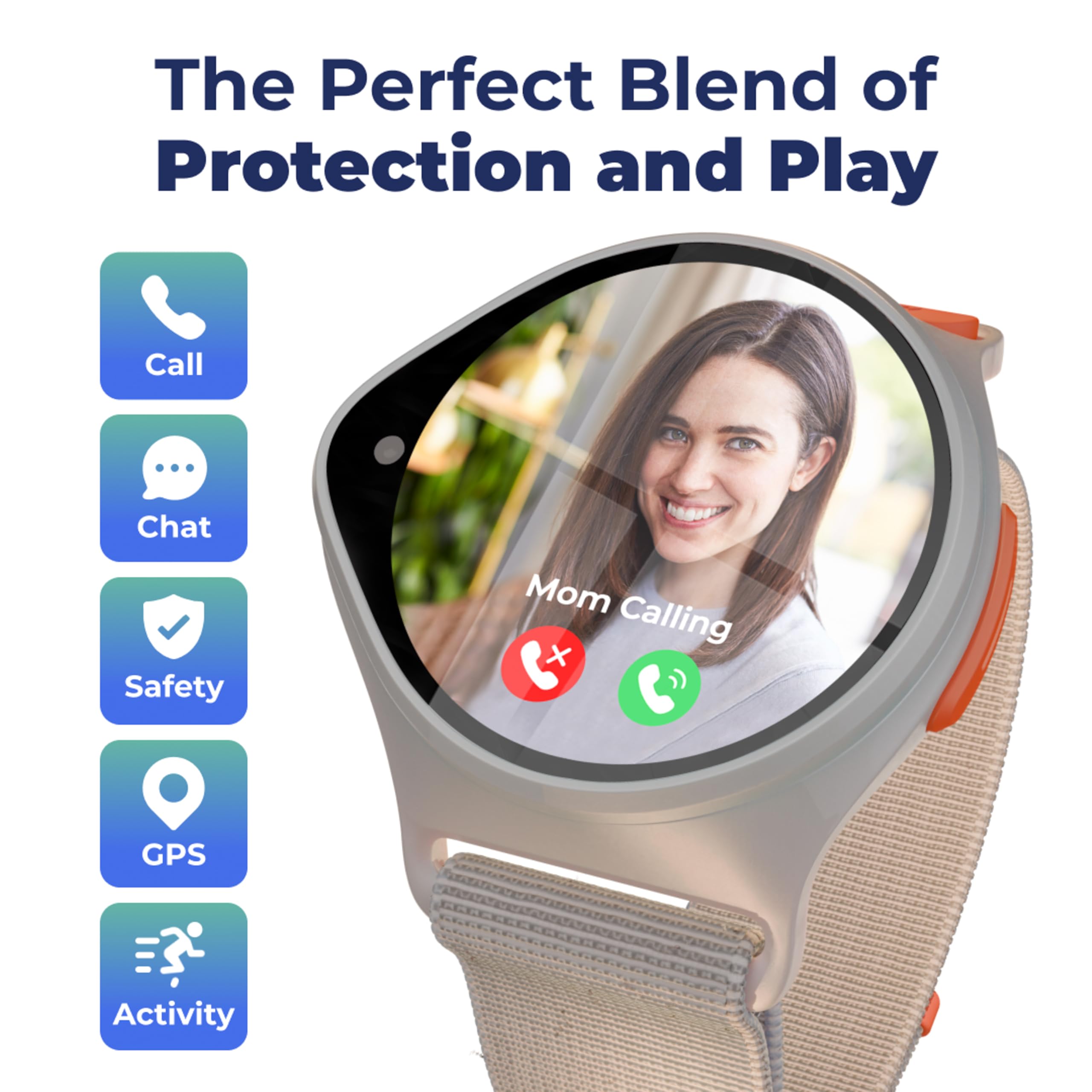 Nickwatch By Nickelodeon Gps Tracking Smartwatch With App, Chat & Call, Durable, Sos Call, Motion Games, Step Counter, School Mo