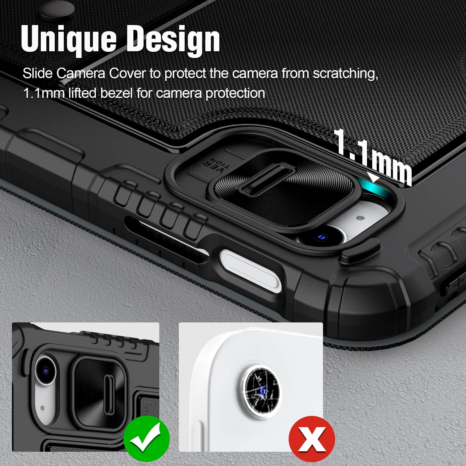 Nillkin Ipad Keyboard Case 10Th Generation(10.9'', 2022), Magnetic Detachable Keyboard Case With Slide Cover And Trackpad, Prote