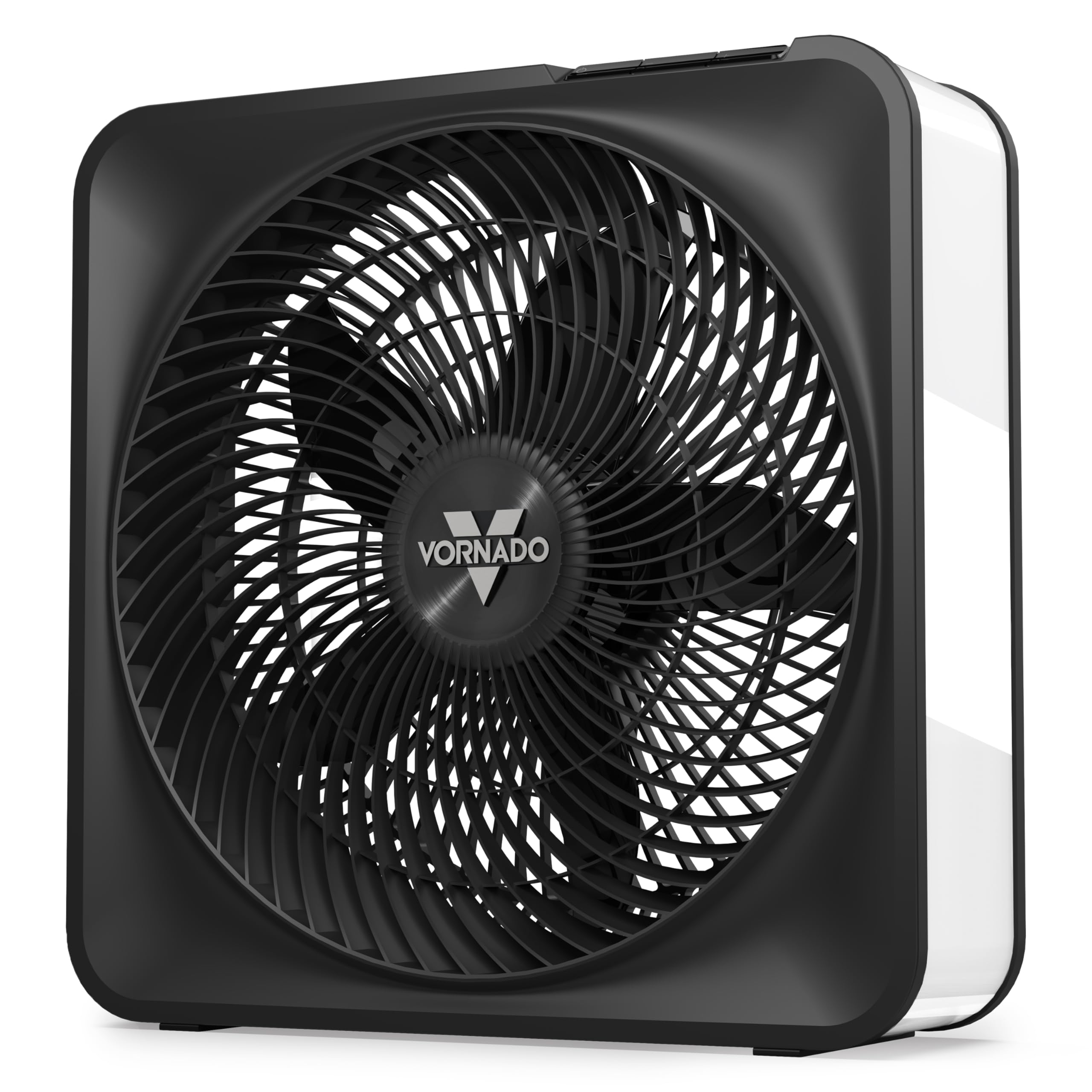 Vornado Model 80 High Velocity Electric Box Fan with Removable Grille, 5 Speed Settings, Powerful Airflow, Whole Room Air Circul