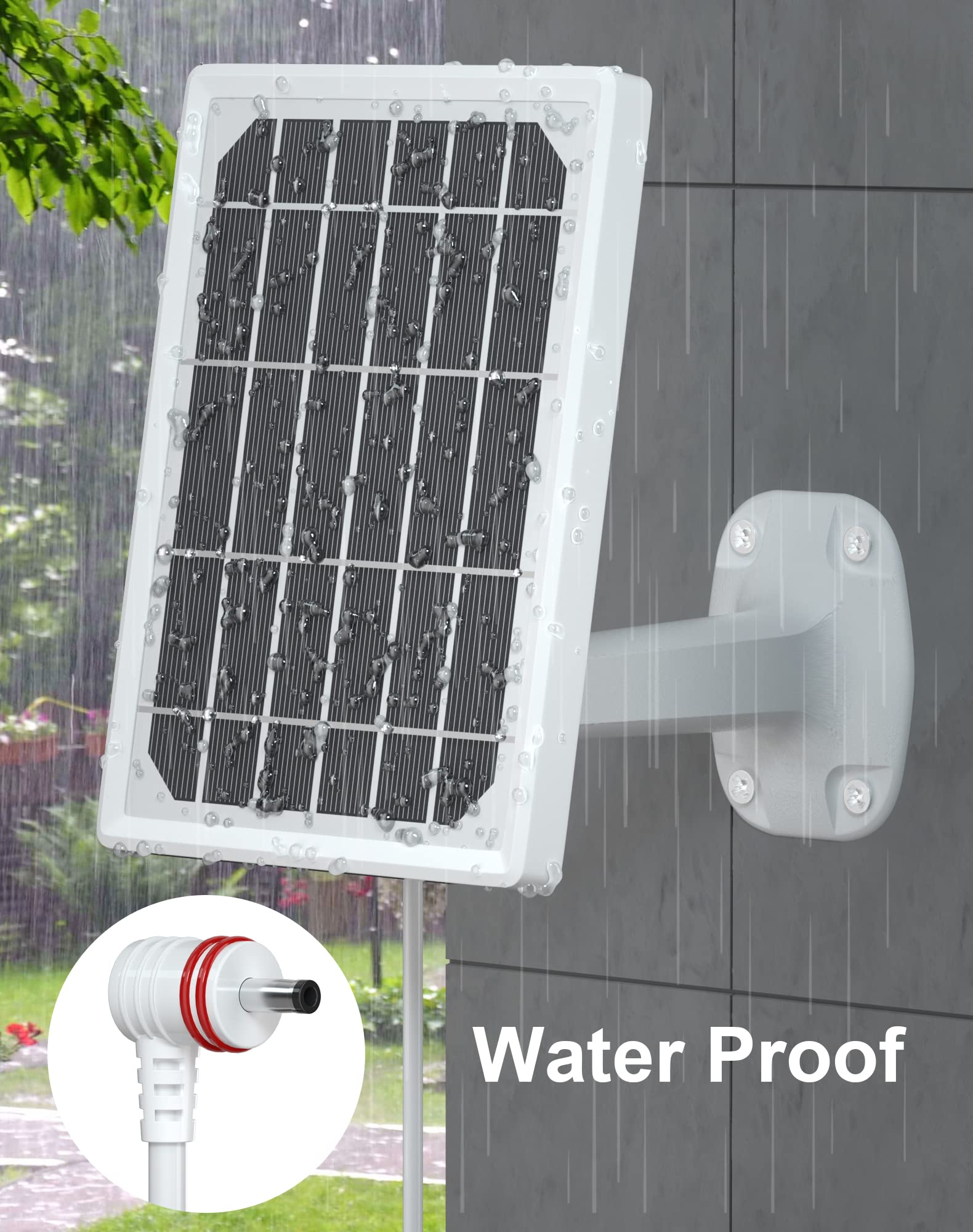 Solar Panel For Ring Camera, Camera Solar Panel Charger Compatible With Ring Stick Up Cam Battery & Spotlight Cam Battery/Plus/P