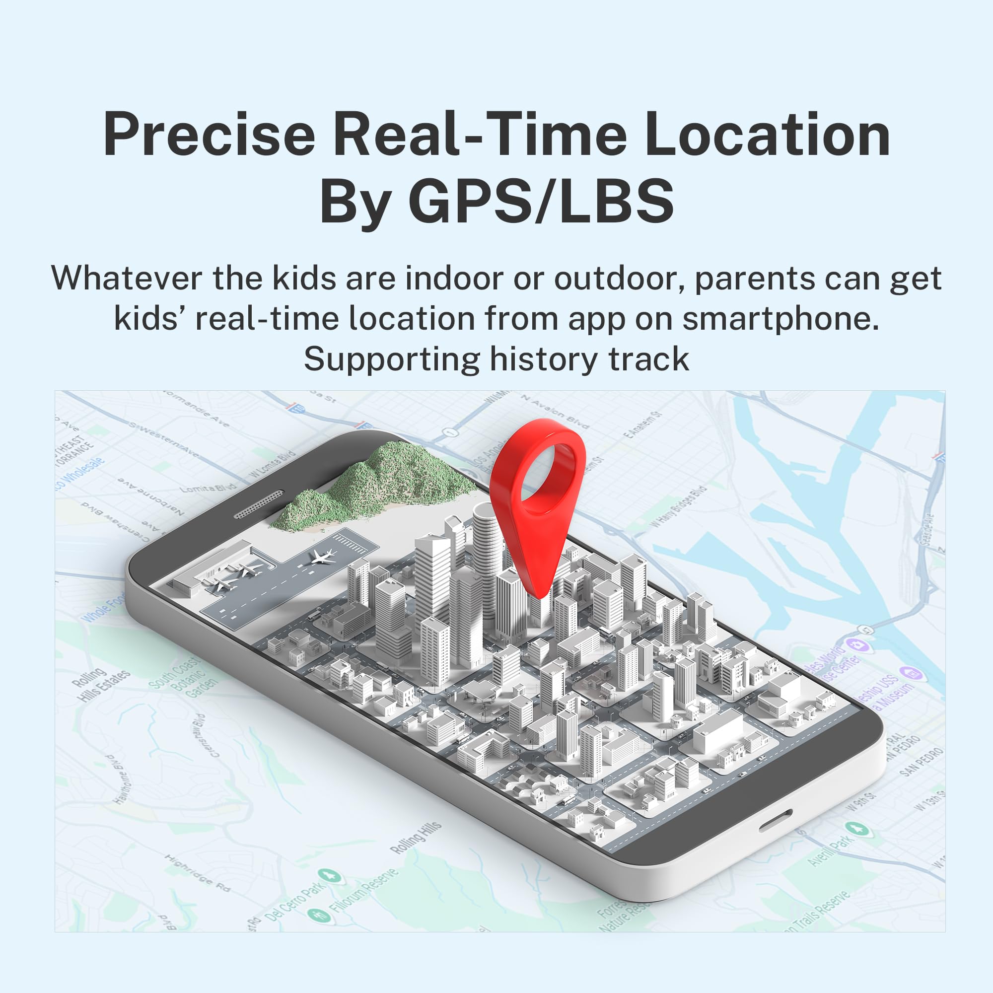 4G Kids Smart Watch Boys With Gps Tracker & Video Calling Kids Texting Watch Age 5-12, 12/24 Hr Sos Call Voice Chat Alarm Clock