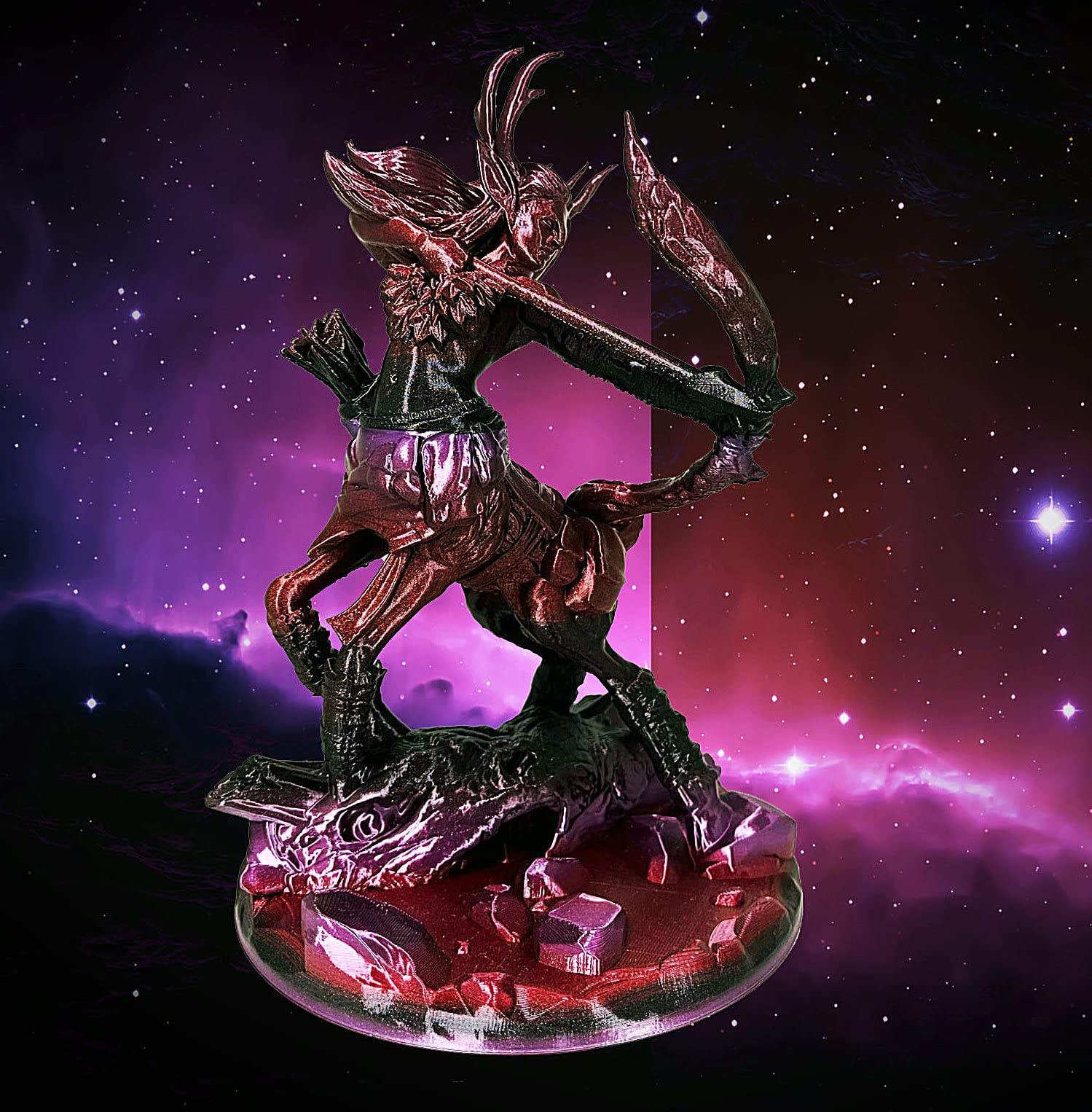 Stronghero3D Pla 3D Printer Filament 1.75Mm,Galaxy Red,Black,Silk Purple,Net Weight 1Kg Accuracy +/ 0.05Mm