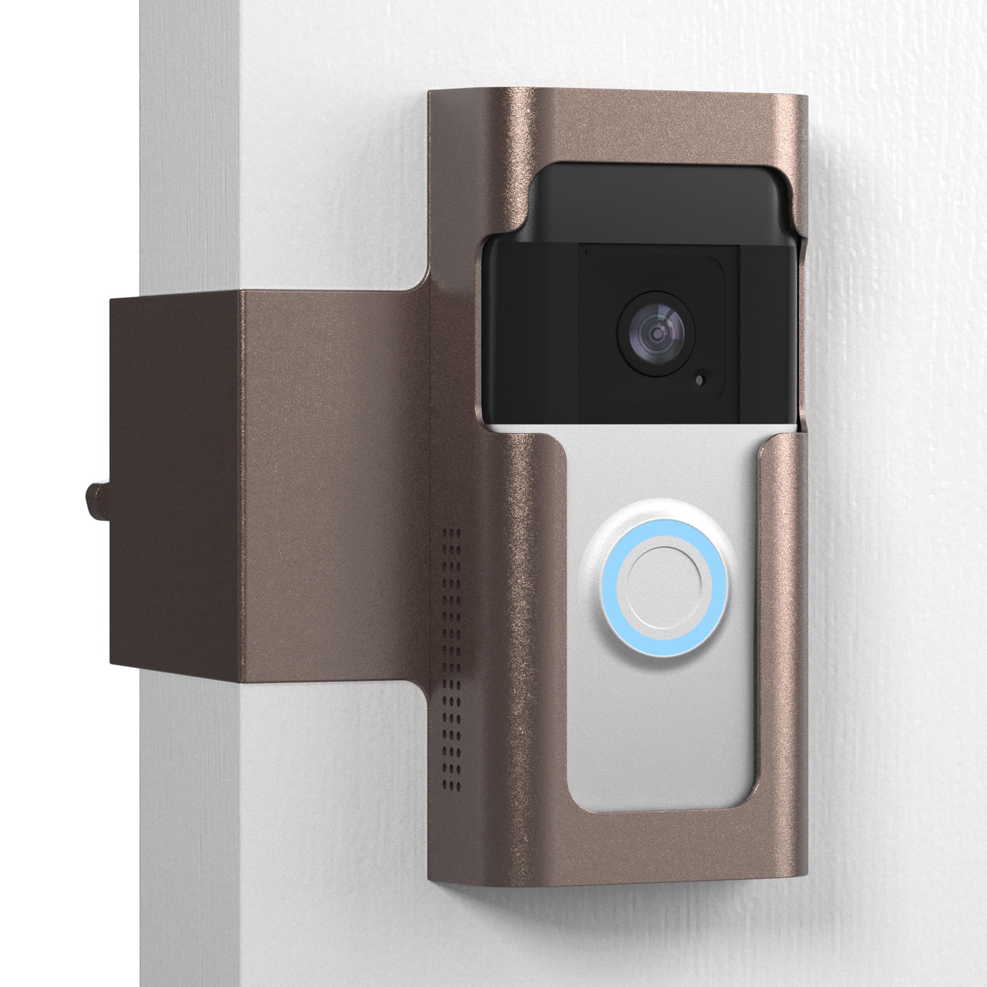 Anti Theft Ring Doorbell Mount: Metal Ring Apartment Door Mount Blink Doorbell Camera Holder No Drill   Renter Friendly Ring Doo