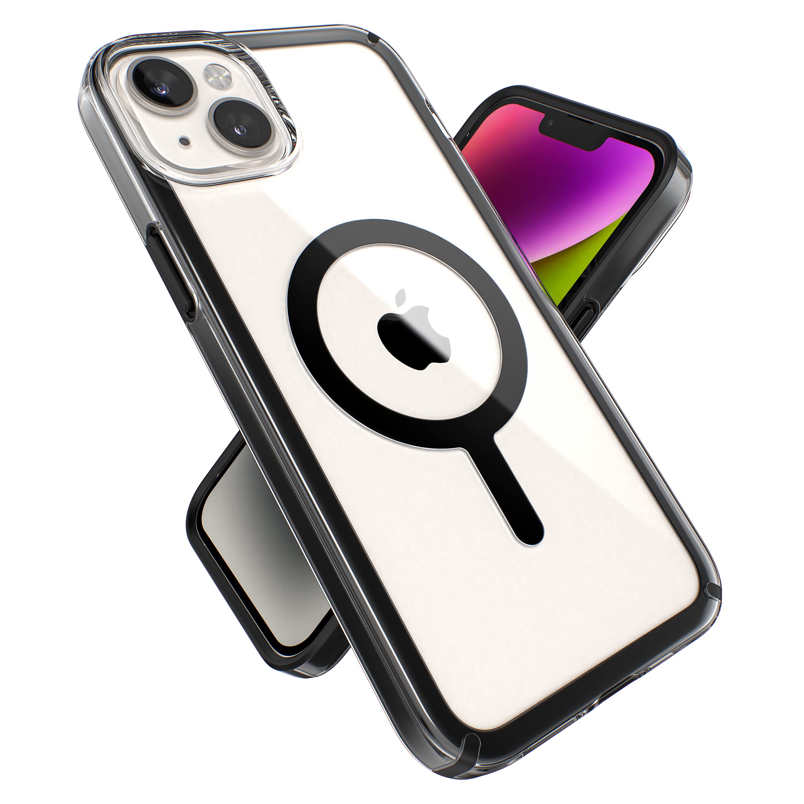 Speck Clear iPhone 15 Plus & 14 Plus Case - Slim, Built for MagSafe, Scratch Resistant & Drop Protection Clear Phone Case - Anti