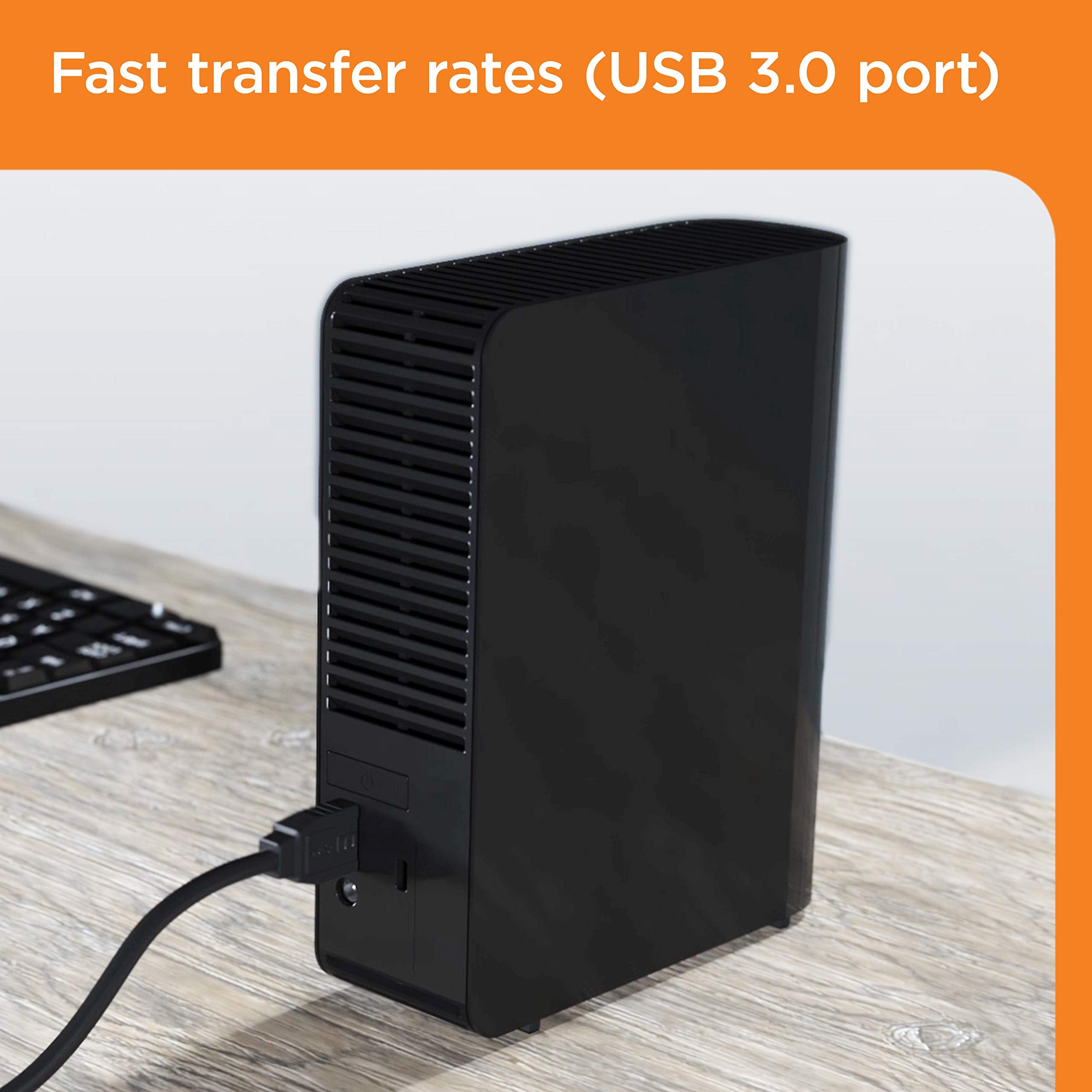 Wd 10Tb Elements Desktop Hard Drive Hdd, Usb 3.0, Compatible With Pc, Mac, Ps4 & Xbox   Wdbwlg0100Hbk Nesn