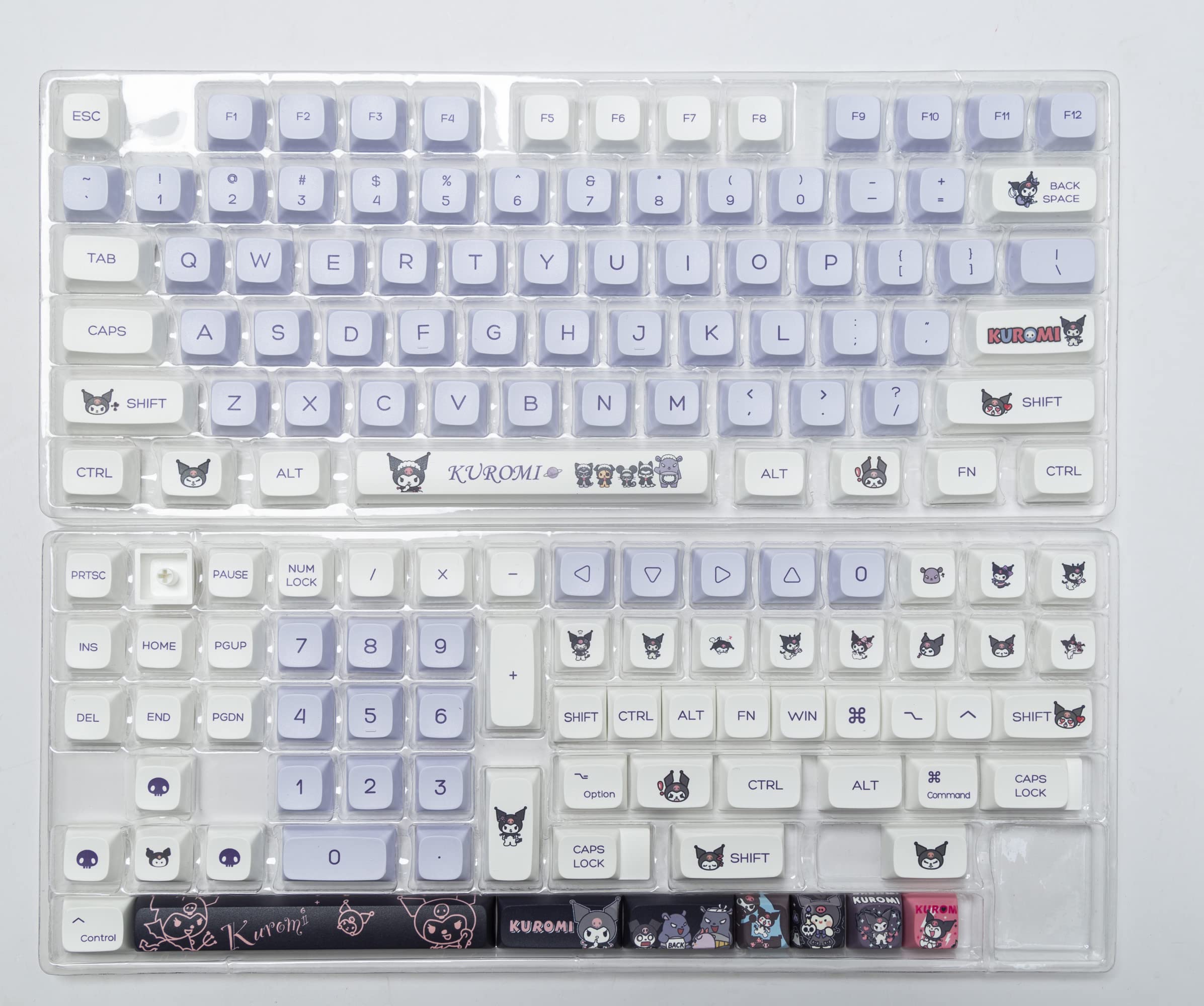 Ilycheegami Pbt Dye Sub Keycap Cute Cartoon Xda Keycaps Purple Keycaps Set Girl Custom Keyboard For Gateron Kailh Cherry Mx Swit
