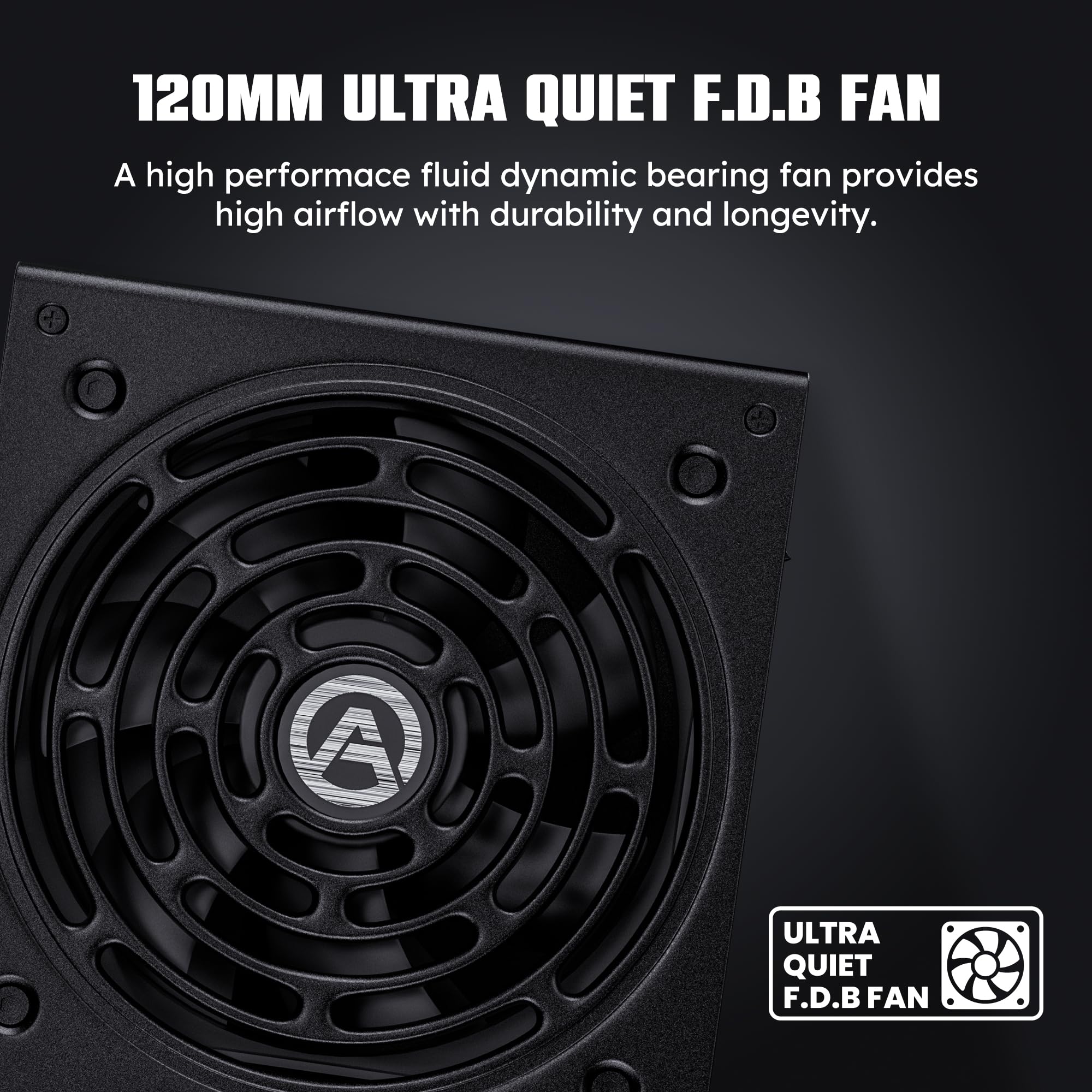 Aresgame 1300W Atx 3.0 Pcie 5.0 Power Supply, 80 Plus Gold Certified, Fully Modular, 10 Year Warranty