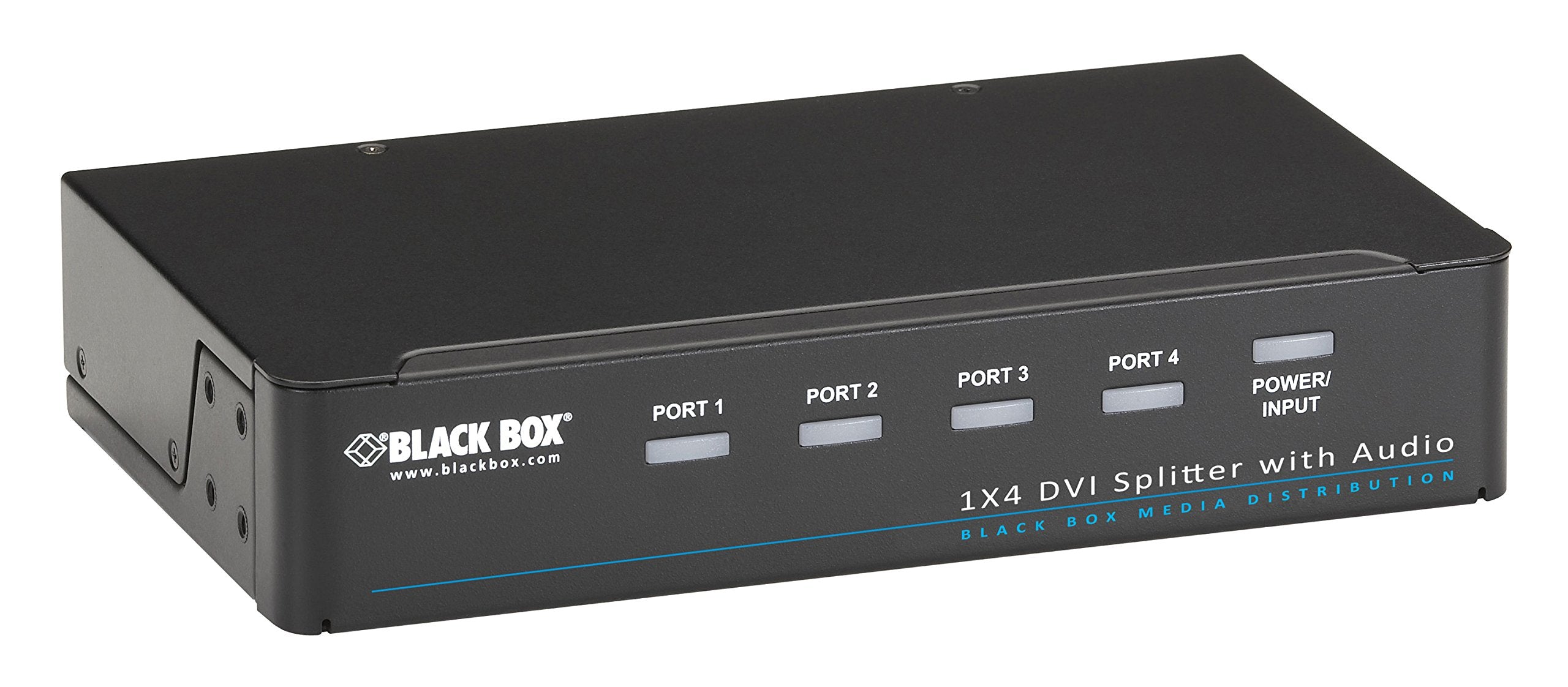 Black Box 1 X 4 Dvi D Splitter With Audio And Hdcp
