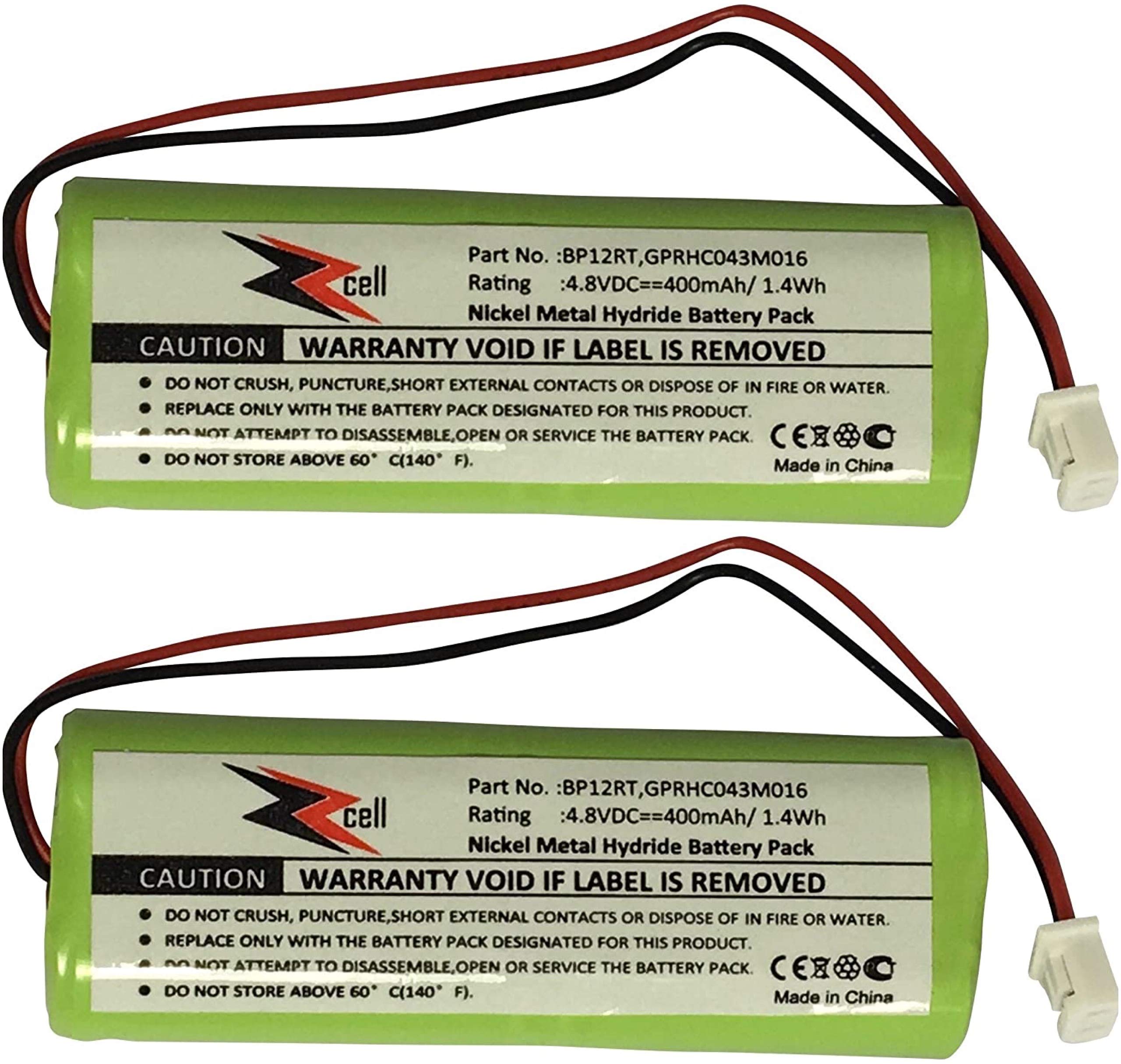 ZZcell 2Pack Battery Replacement for Dogtra Transmitter BP12RT, 175NCP, 200NC, 200NCP, 202NCP, 280NCP, 282NCP, 1900NCP, 1902NCP