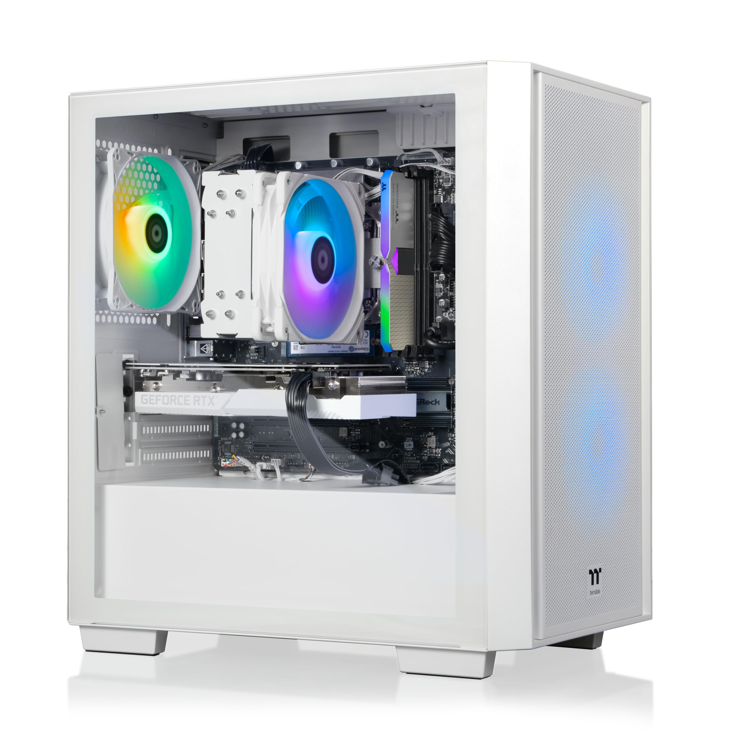 Thermaltake LCGS Versa i560S Gaming Desktop (Intel Core i7-14700F, 16GB 6000MT/s DDR5 RGB Memory, NVIDIA GeForce RTX 5060, 1TB N