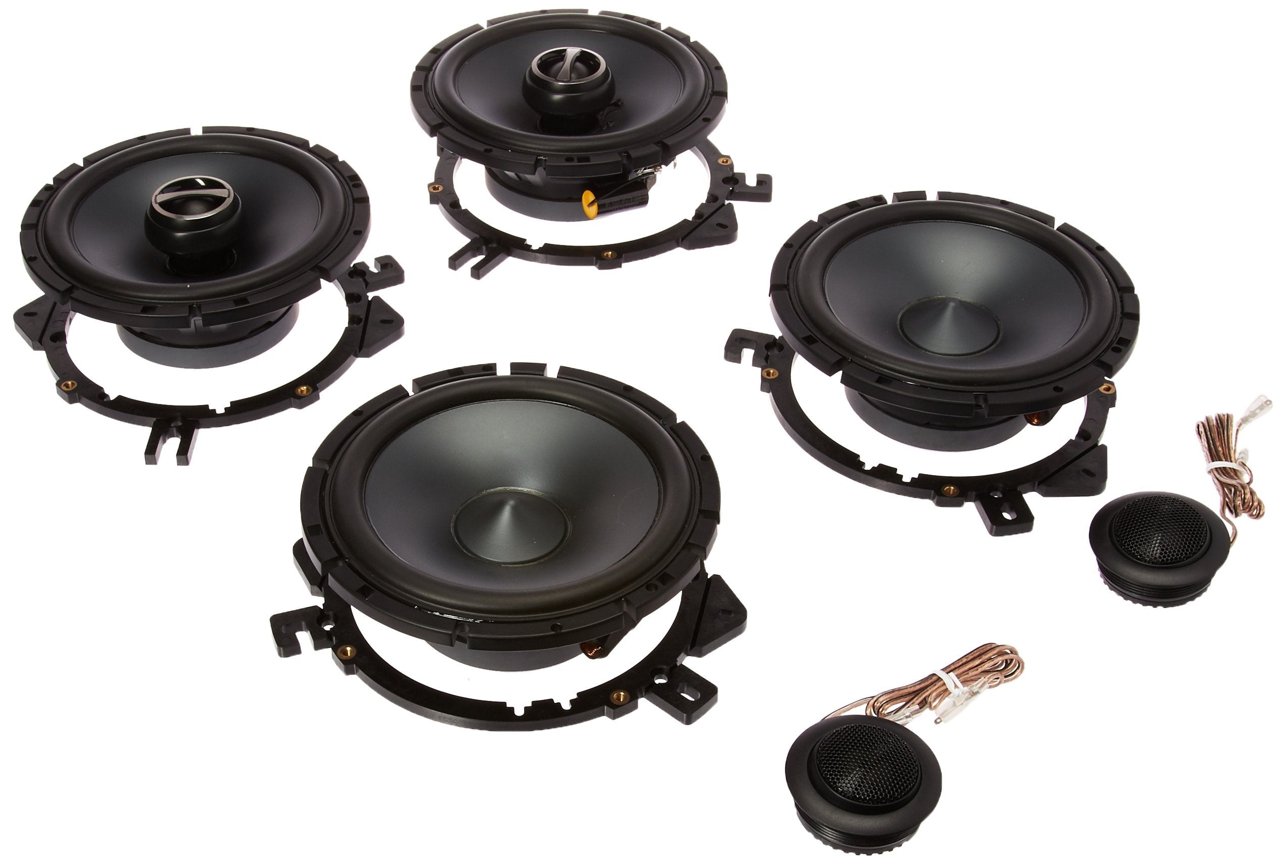 Package: Pair Alpine Sps-610C 6.5 2 Way Pair Of Component Car Speakers + Alpine Sps-610 6.5 2 Way Pair Of Coaxial Car Speakers -Like New